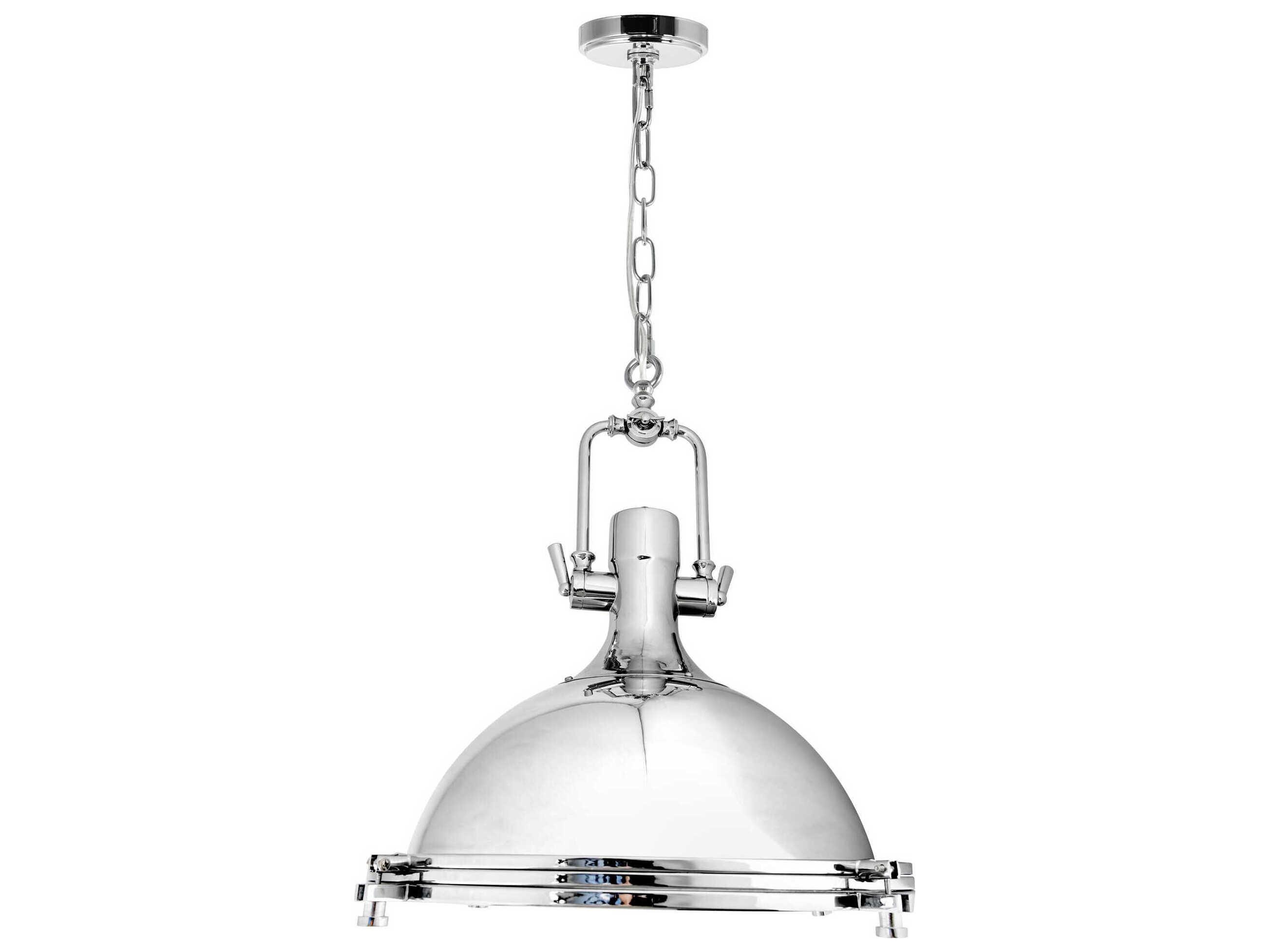 CWI Lighting Show 1-Light Chrome Pendant