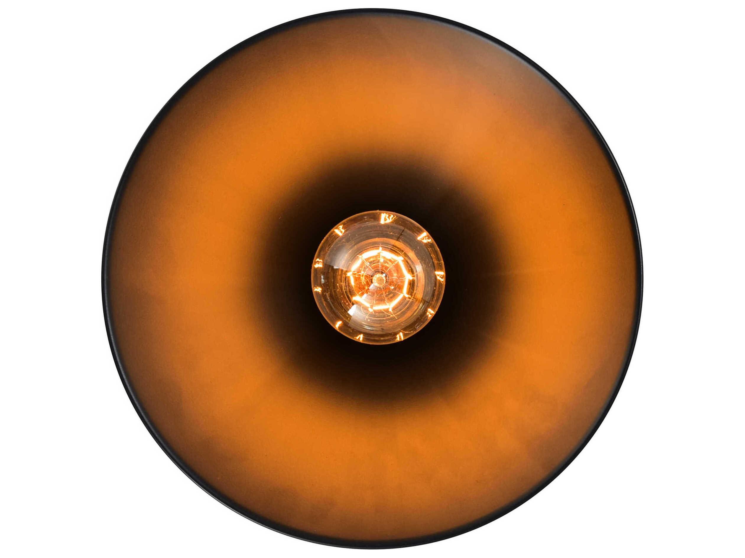 CWI Lighting Brave 1-Light Black Mini Pendant