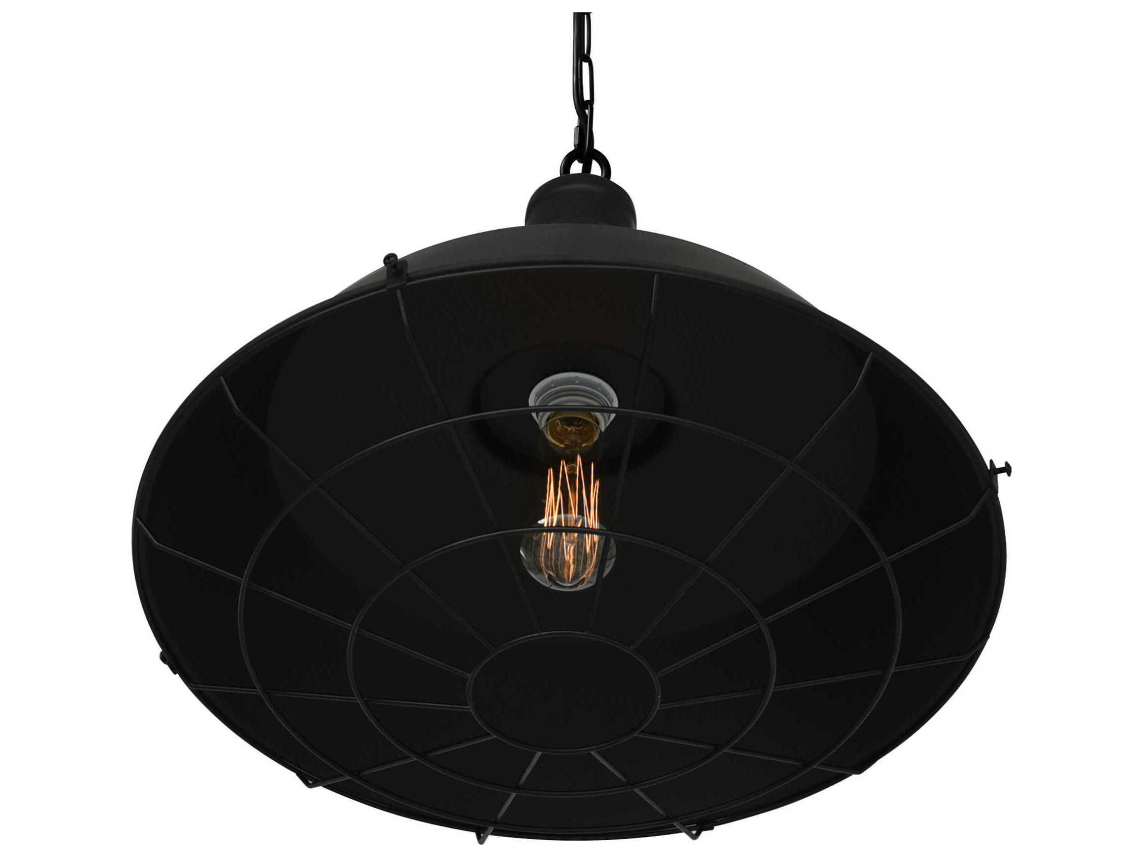 CWI Lighting Morgan 1-Light Black Pendant