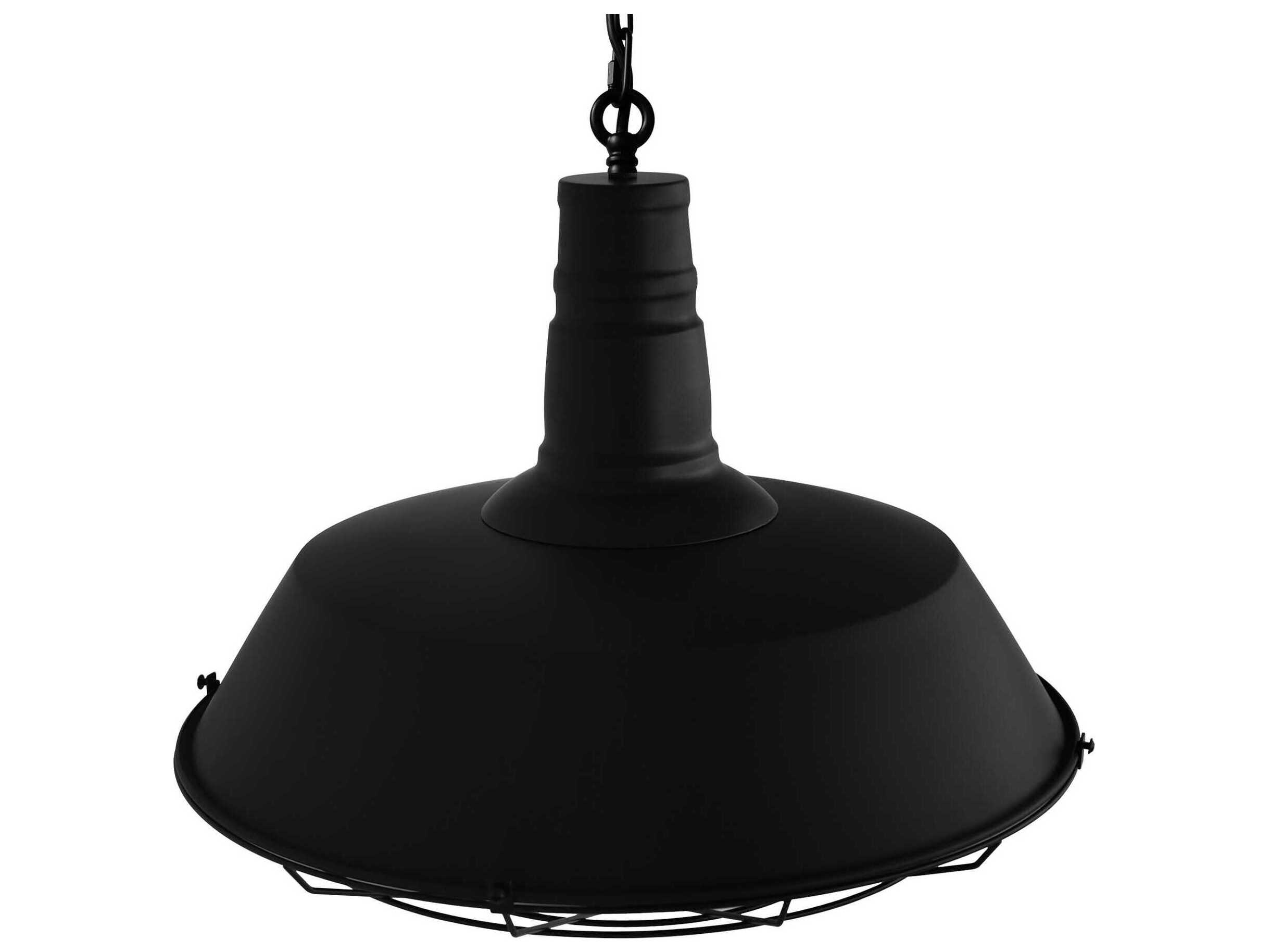 CWI Lighting Morgan 1-Light Black Pendant