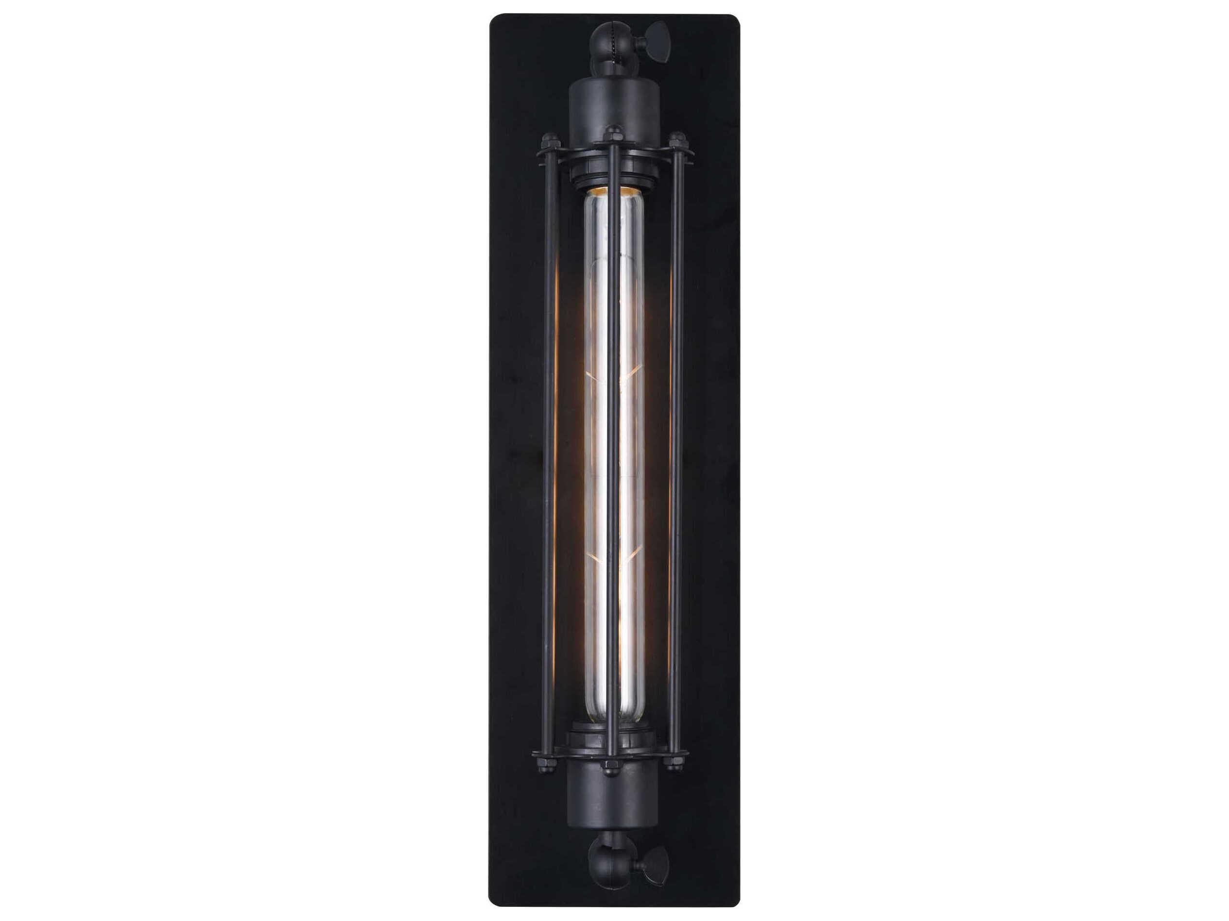 CWI Lighting Kiera 1-Light Black Wall Sconce