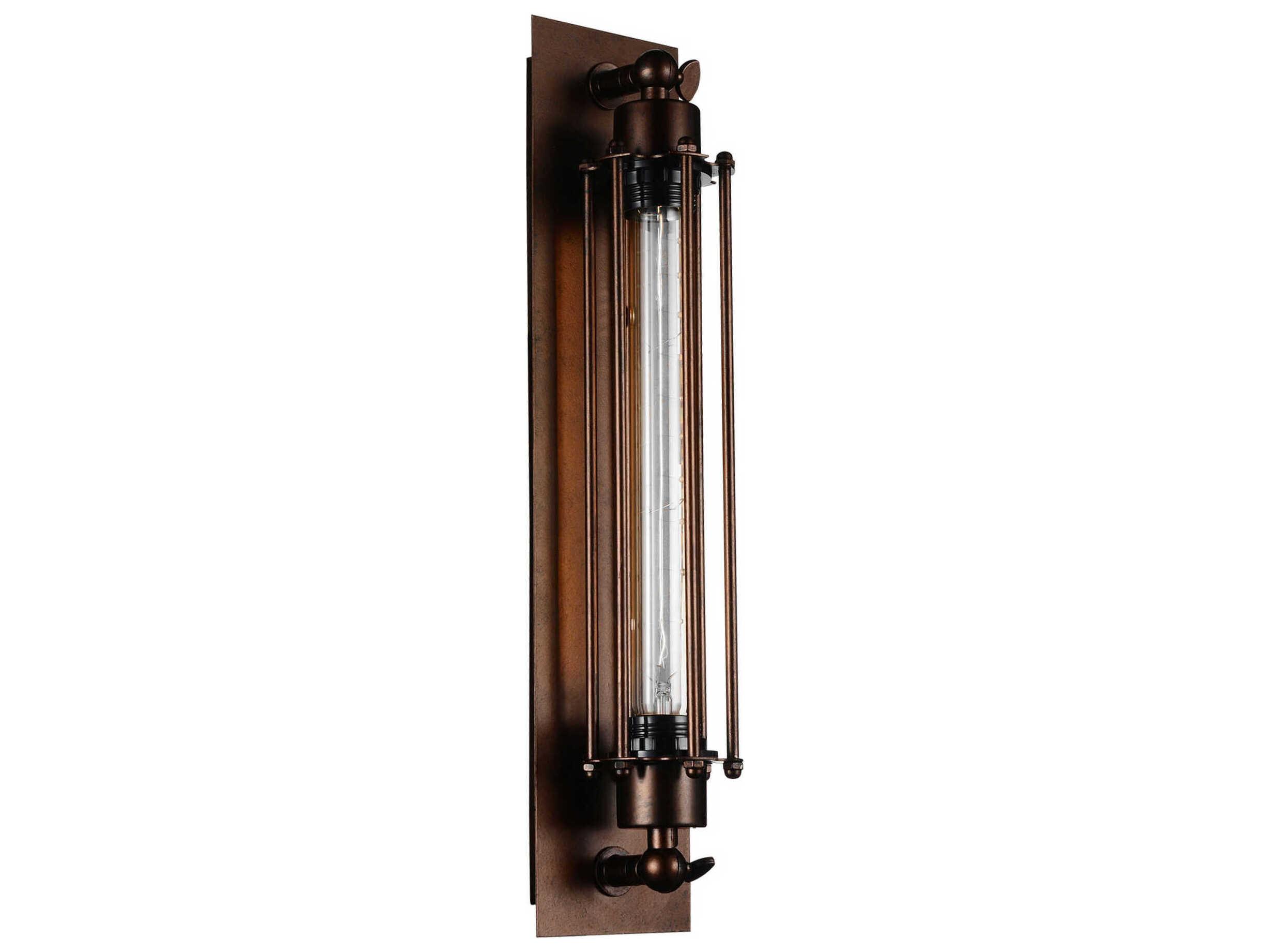 CWI Lighting Kiera 1-Light Chocolate Brown Wall Sconce