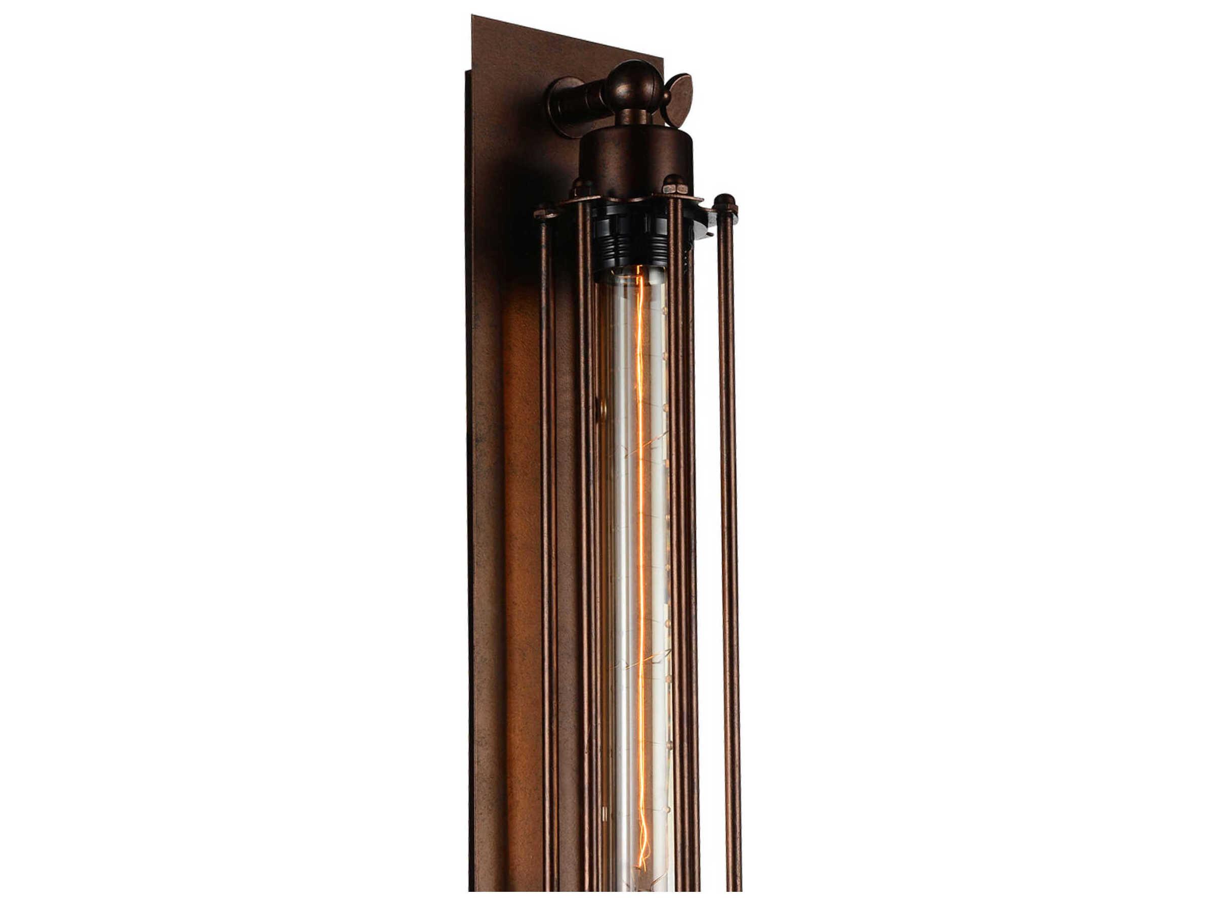 CWI Lighting Kiera 1-Light Chocolate Brown Wall Sconce