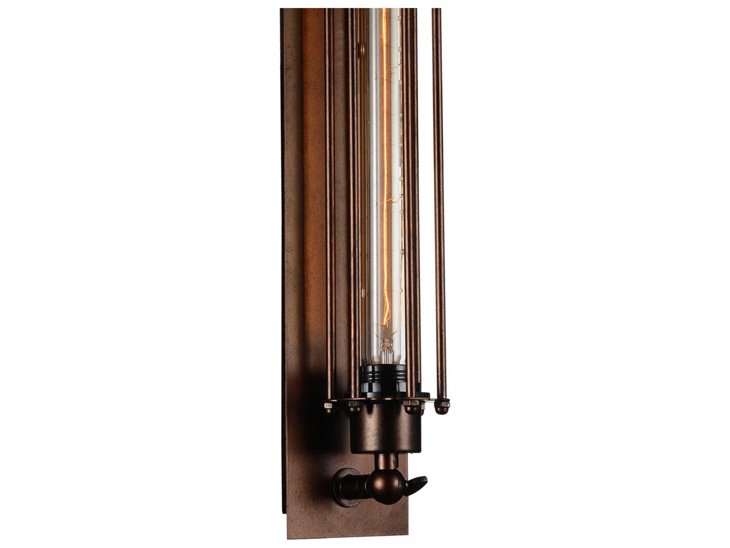 CWI Lighting Kiera 1-Light Chocolate Brown Wall Sconce