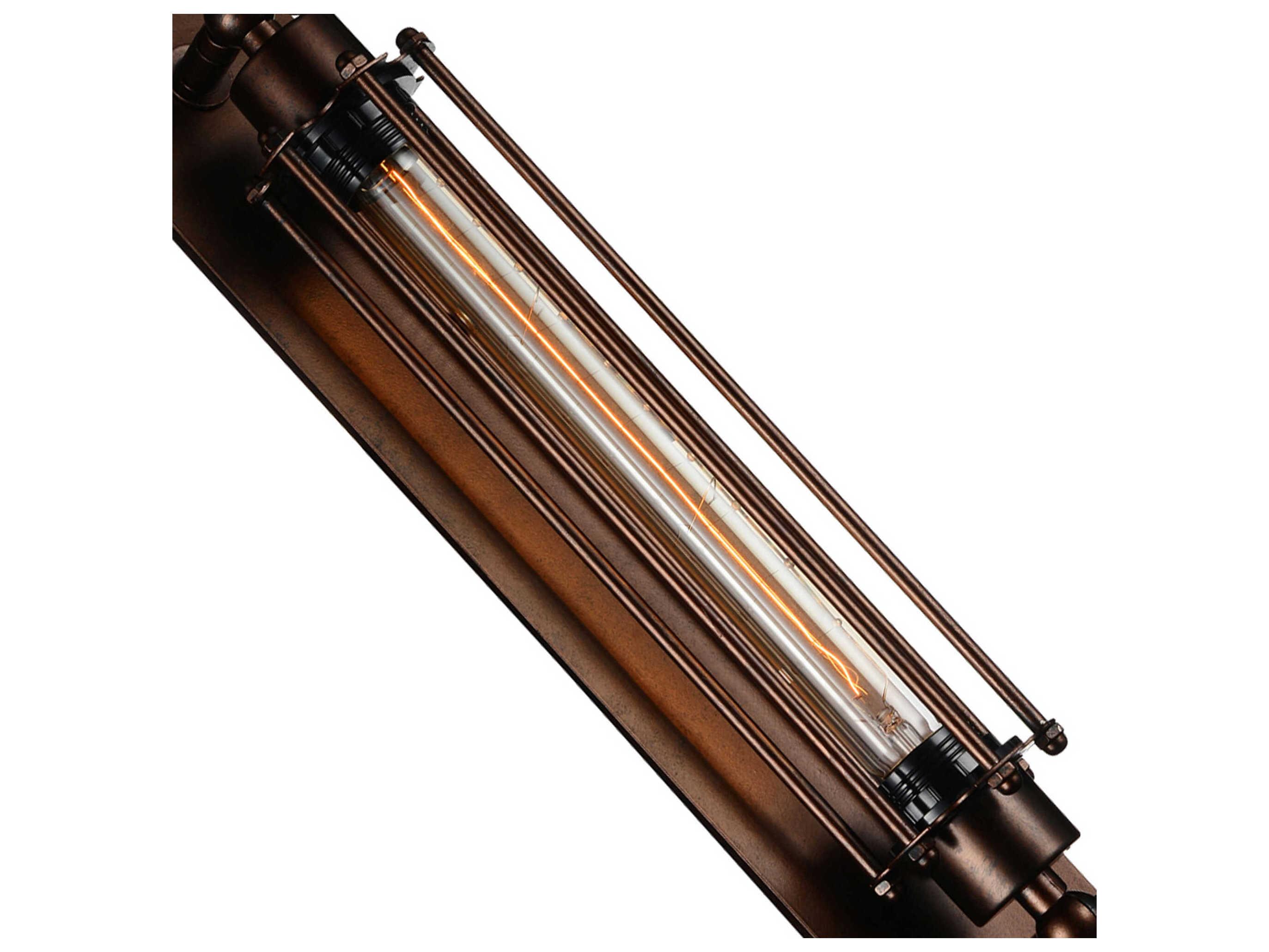 CWI Lighting Kiera 1-Light Chocolate Brown Wall Sconce