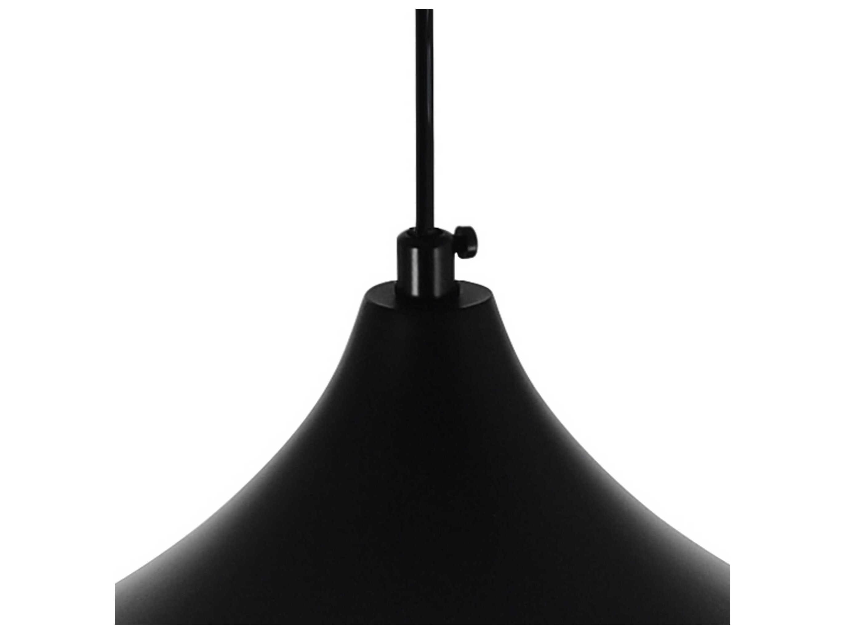 CWI Lighting Dynamic 1-Light Black Dome Mini Pendant