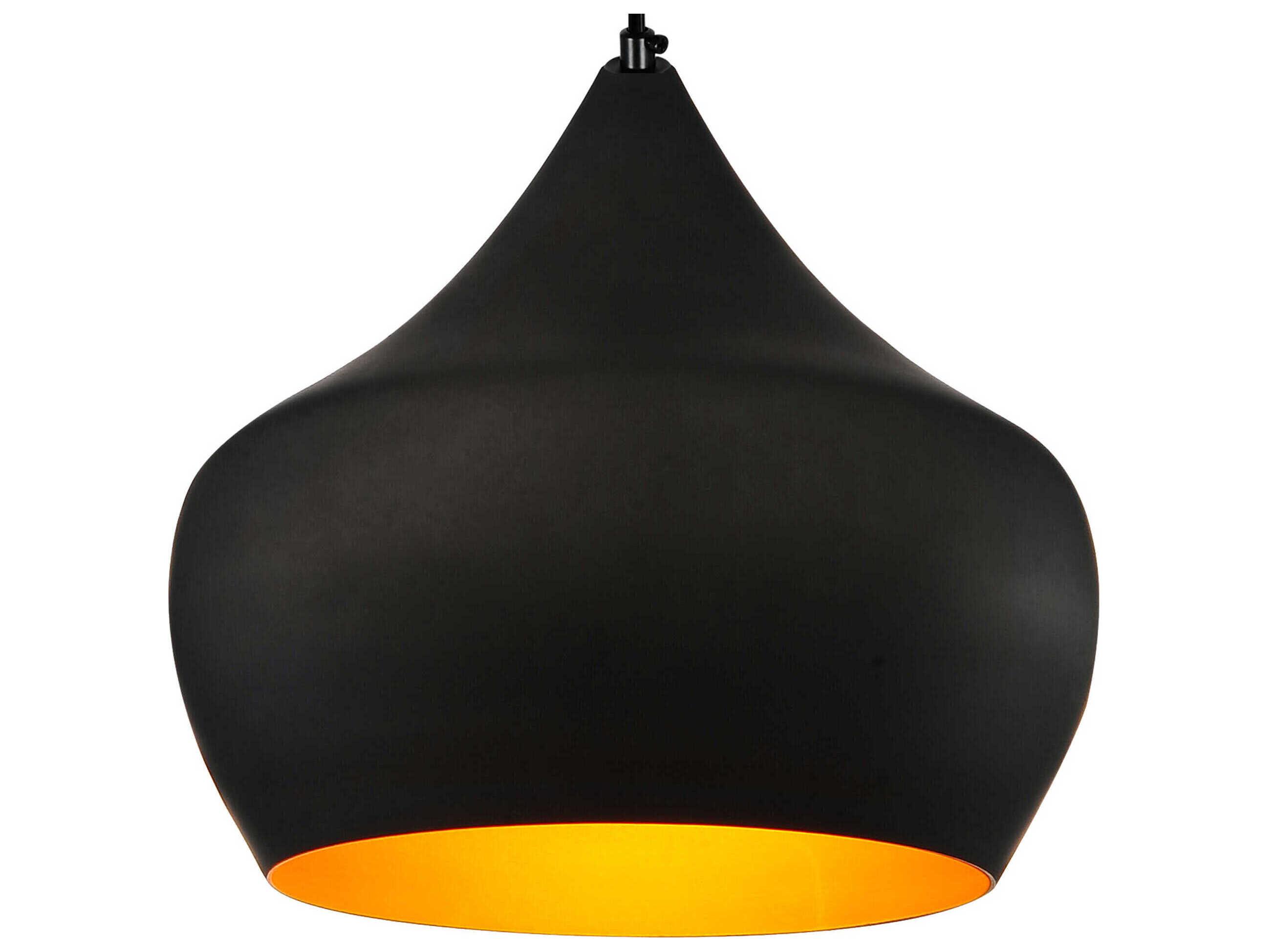 CWI Lighting Dynamic 1-Light Black Pendant