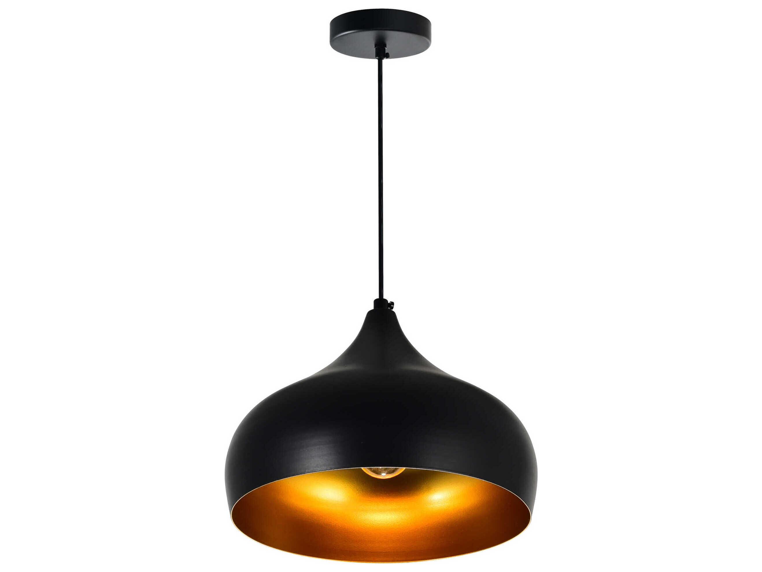 CWI Lighting Dynamic 1-Light Black Mini Pendant