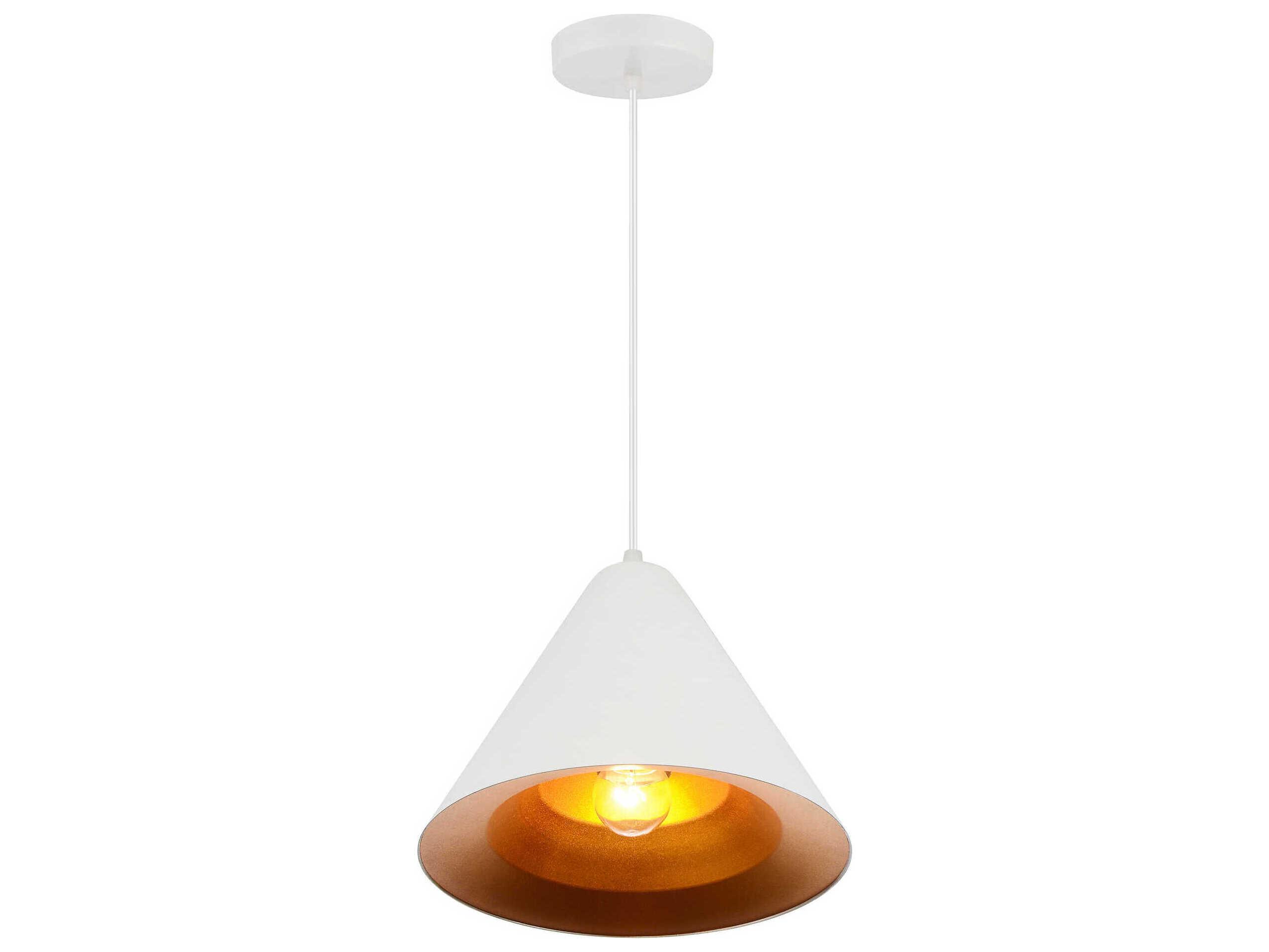 CWI Lighting Keila 1-Light Matte White Mini Pendant