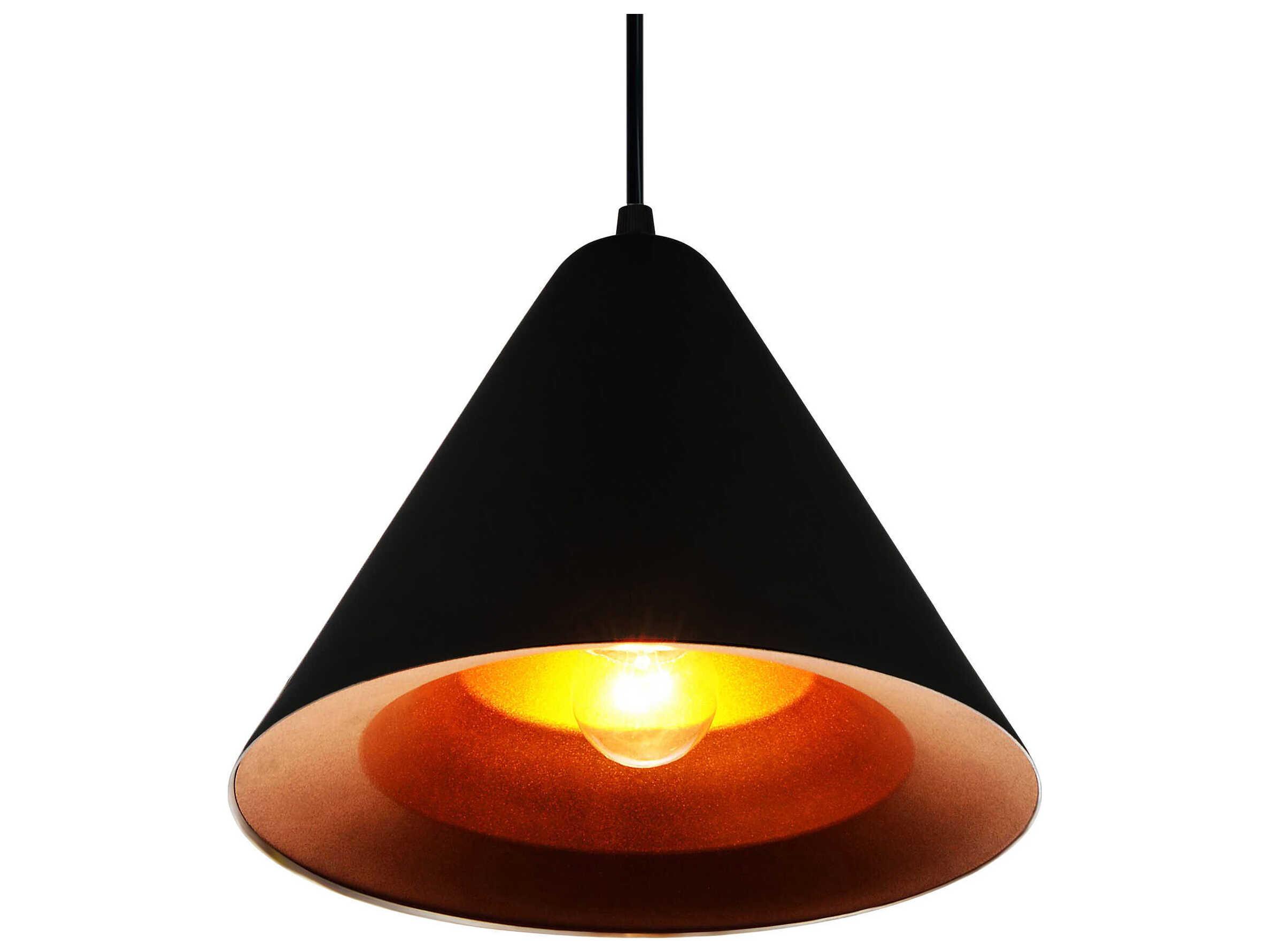 CWI Lighting Keila 1-Light Black Mini Pendant