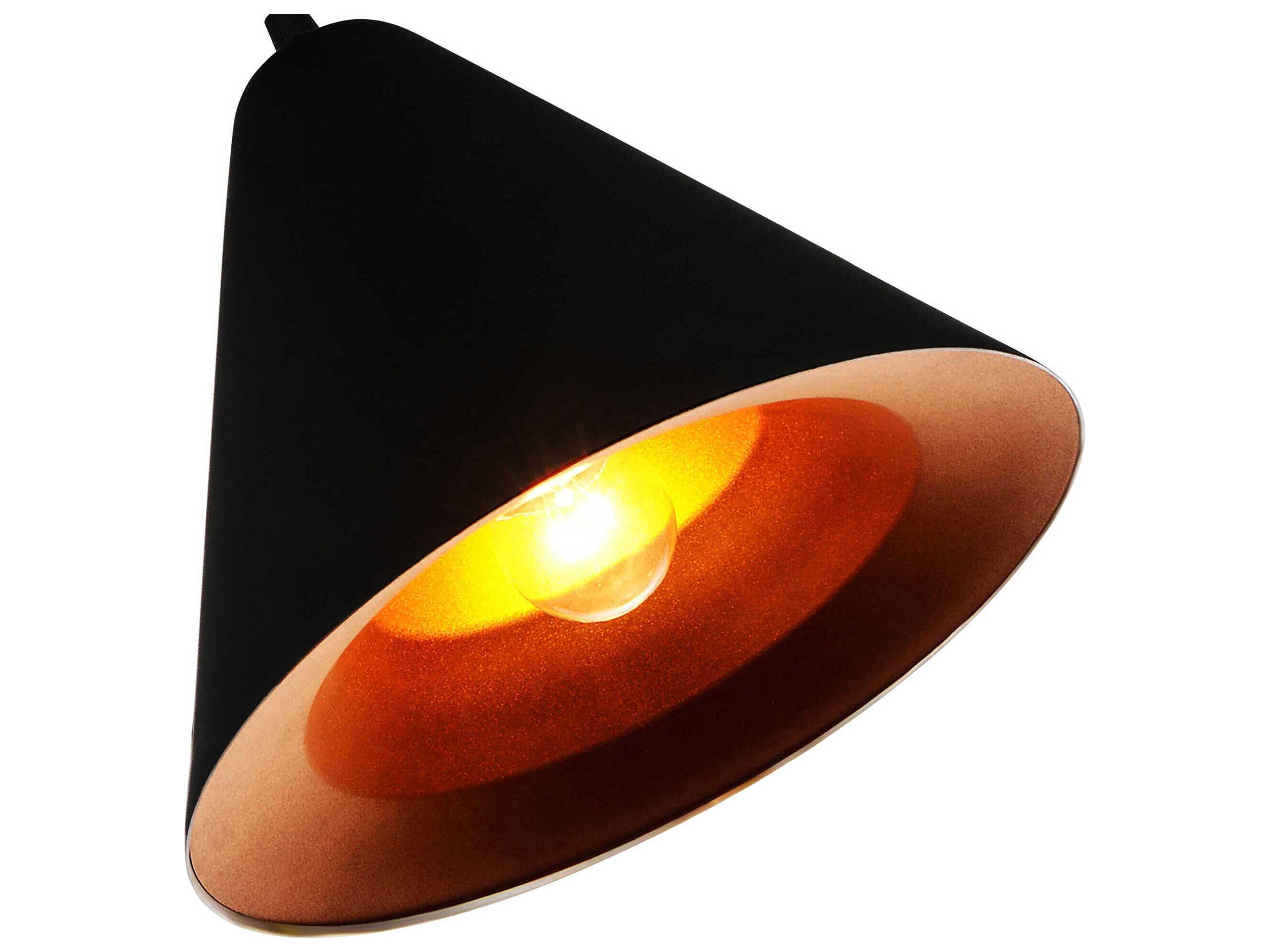 CWI Lighting Keila 1-Light Black Mini Pendant