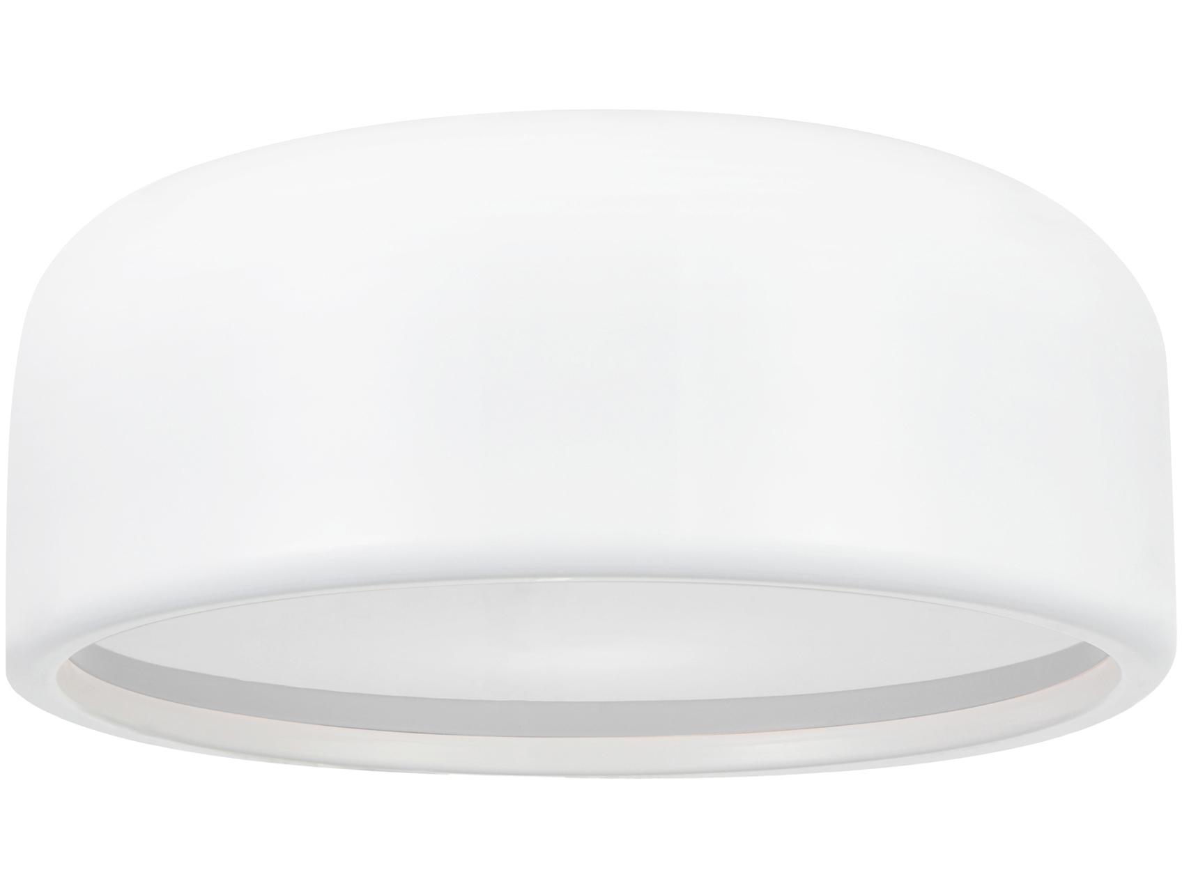 CWI Lighting Campton 2-Light White Flush Mount
