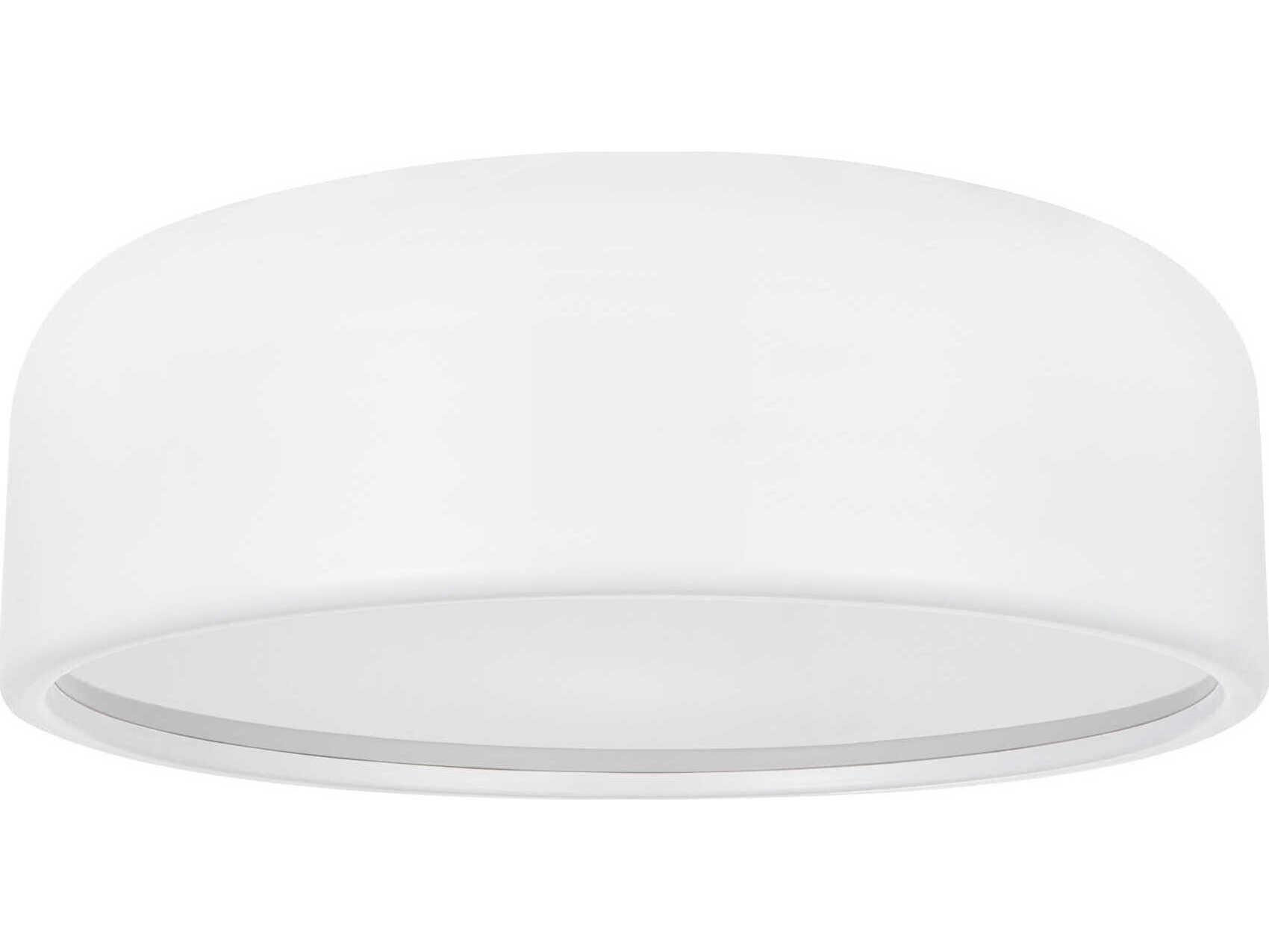 CWI Lighting Campton 3-Light White Flush Mount