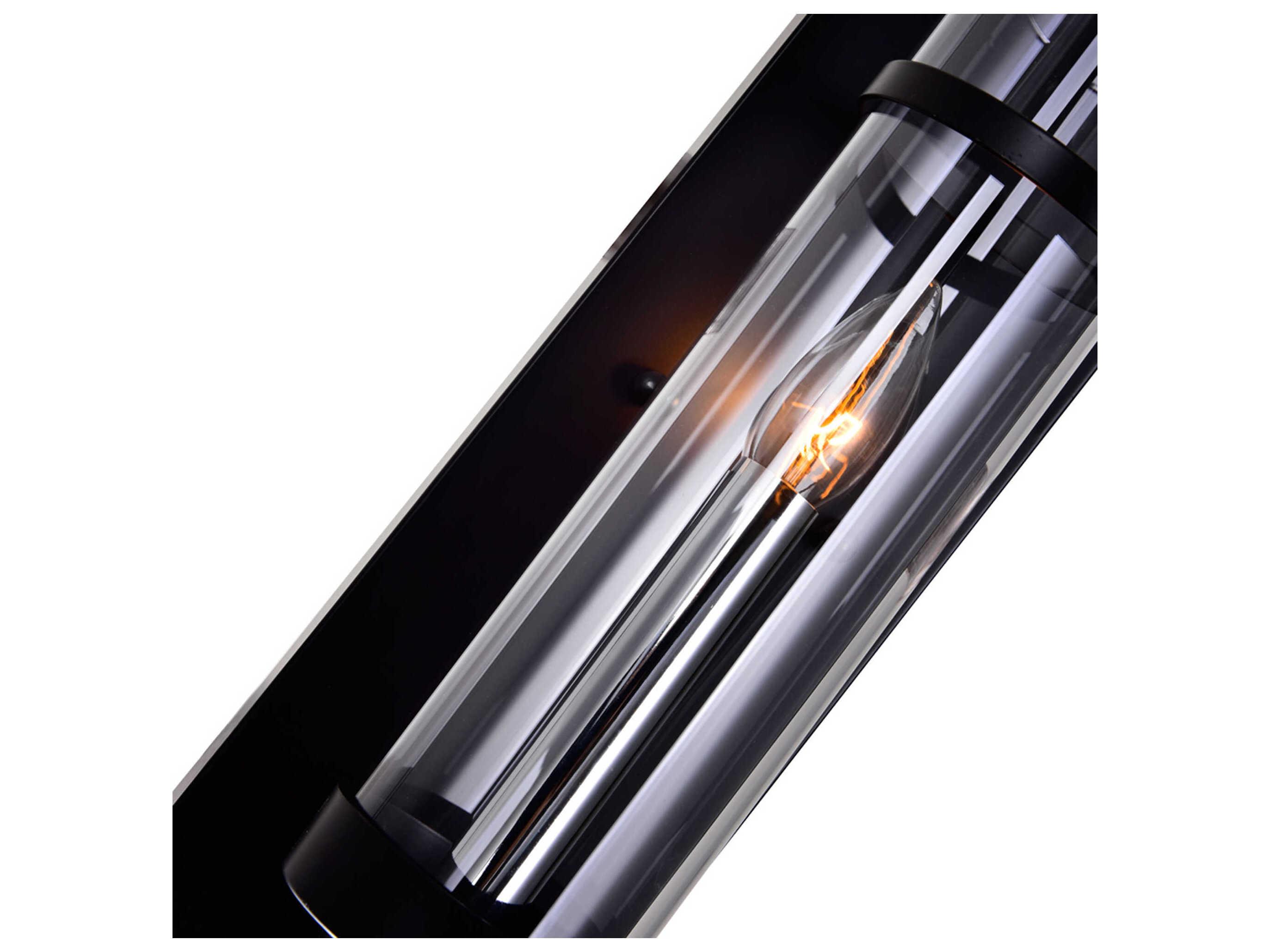 CWI Lighting Sierra 1-Light Black Wall Sconce