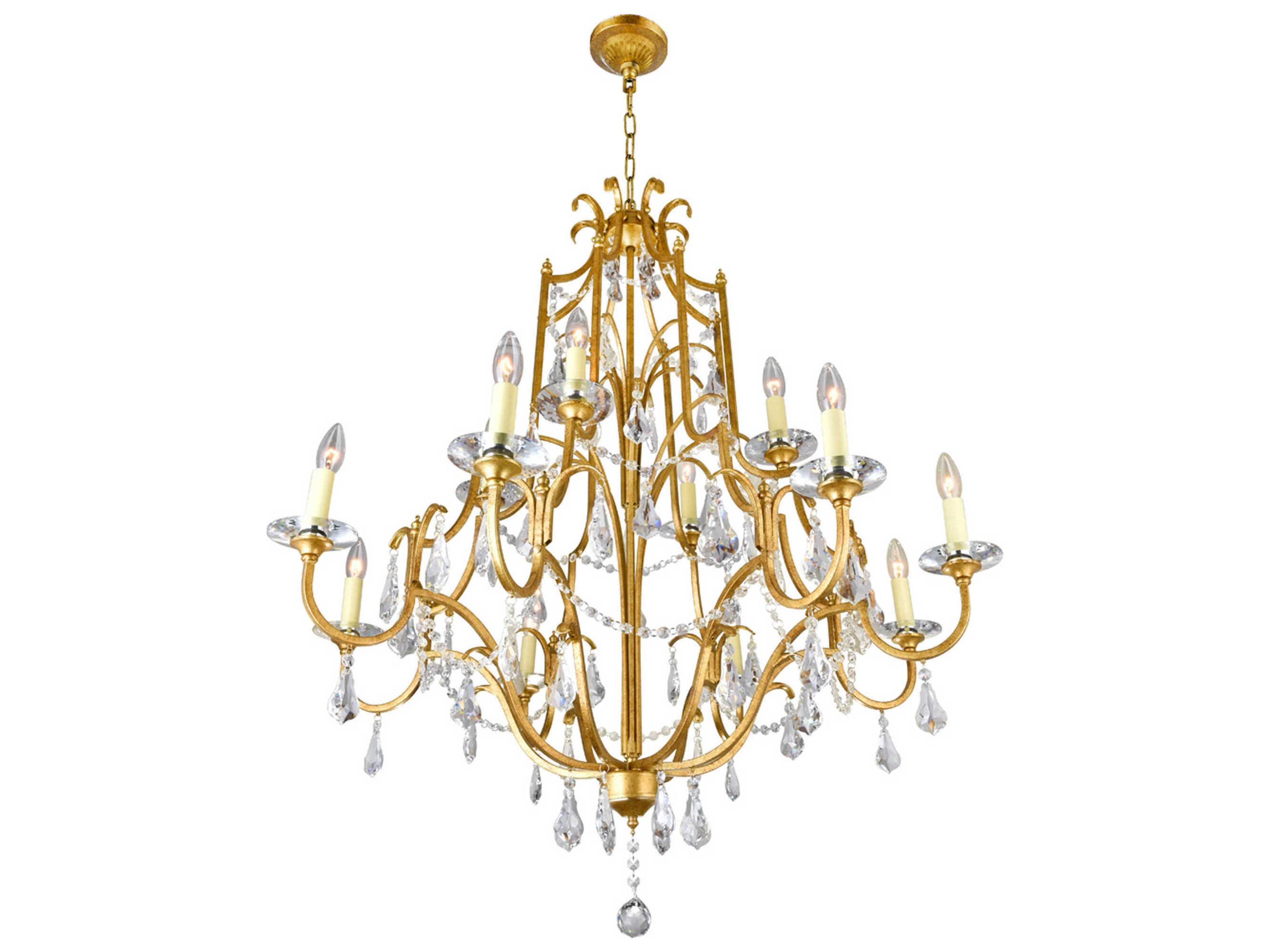 CWI Lighting Electra 12-Light Oxidized Bronze Traditional Candelabra Chandelier