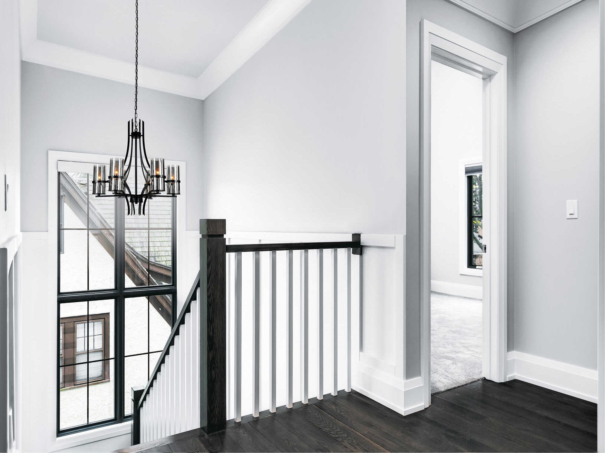 CWI Lighting Vanna 6-Light Black Chandelier