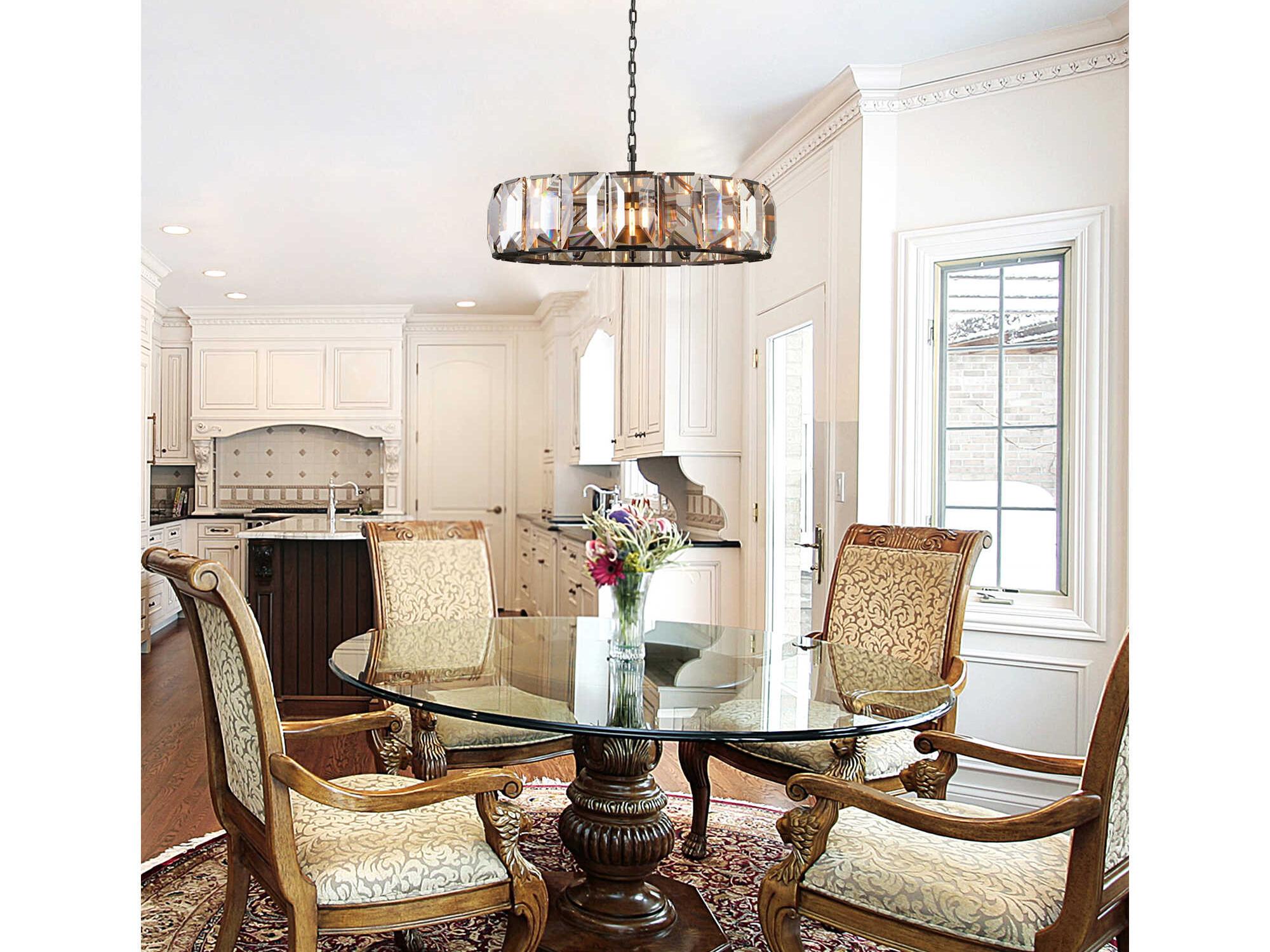 CWI Lighting Jacquet 18-Light Black Drum Chandelier