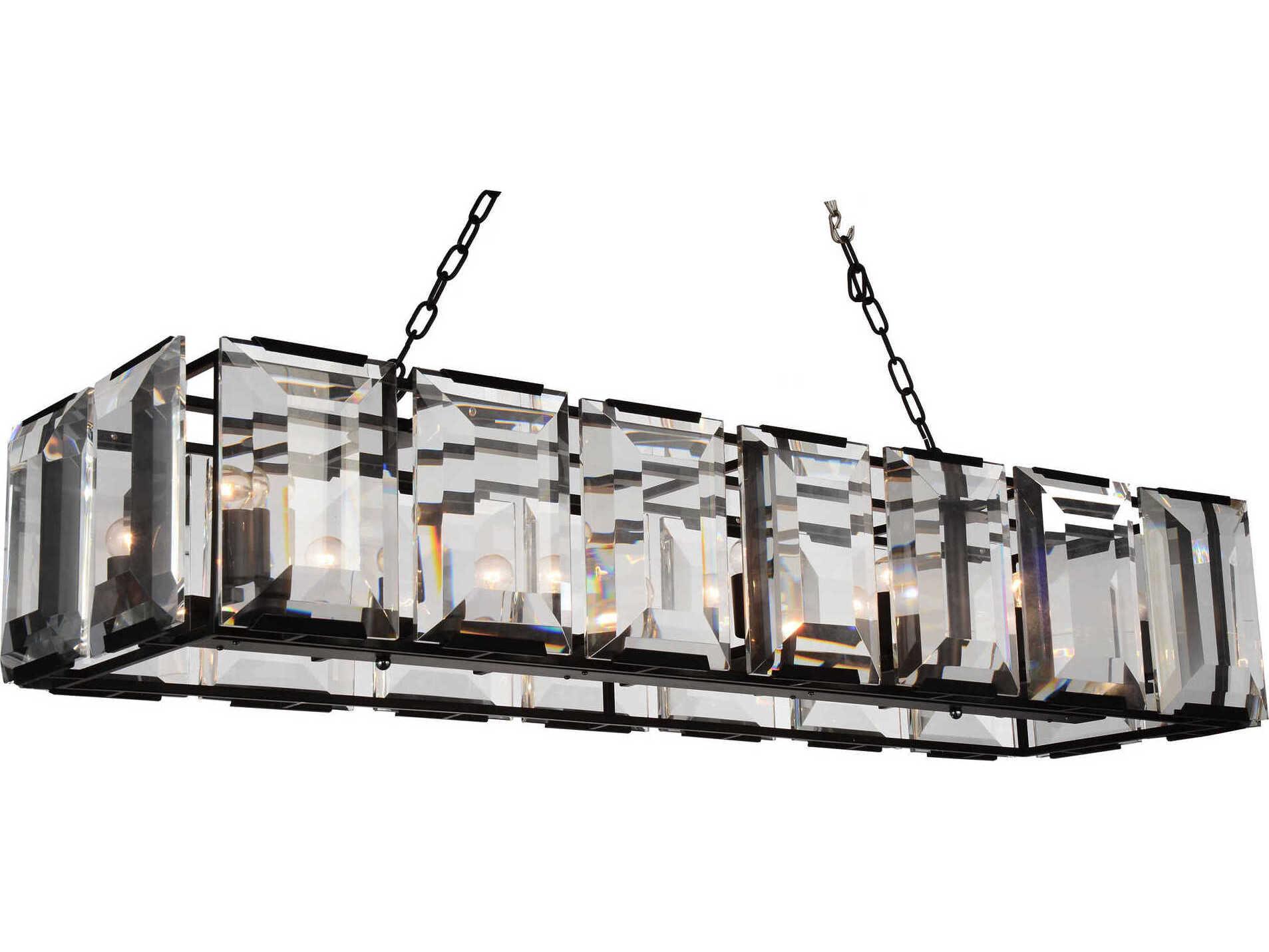 CWI Lighting Jacquet 14-Light Black Island Pendant