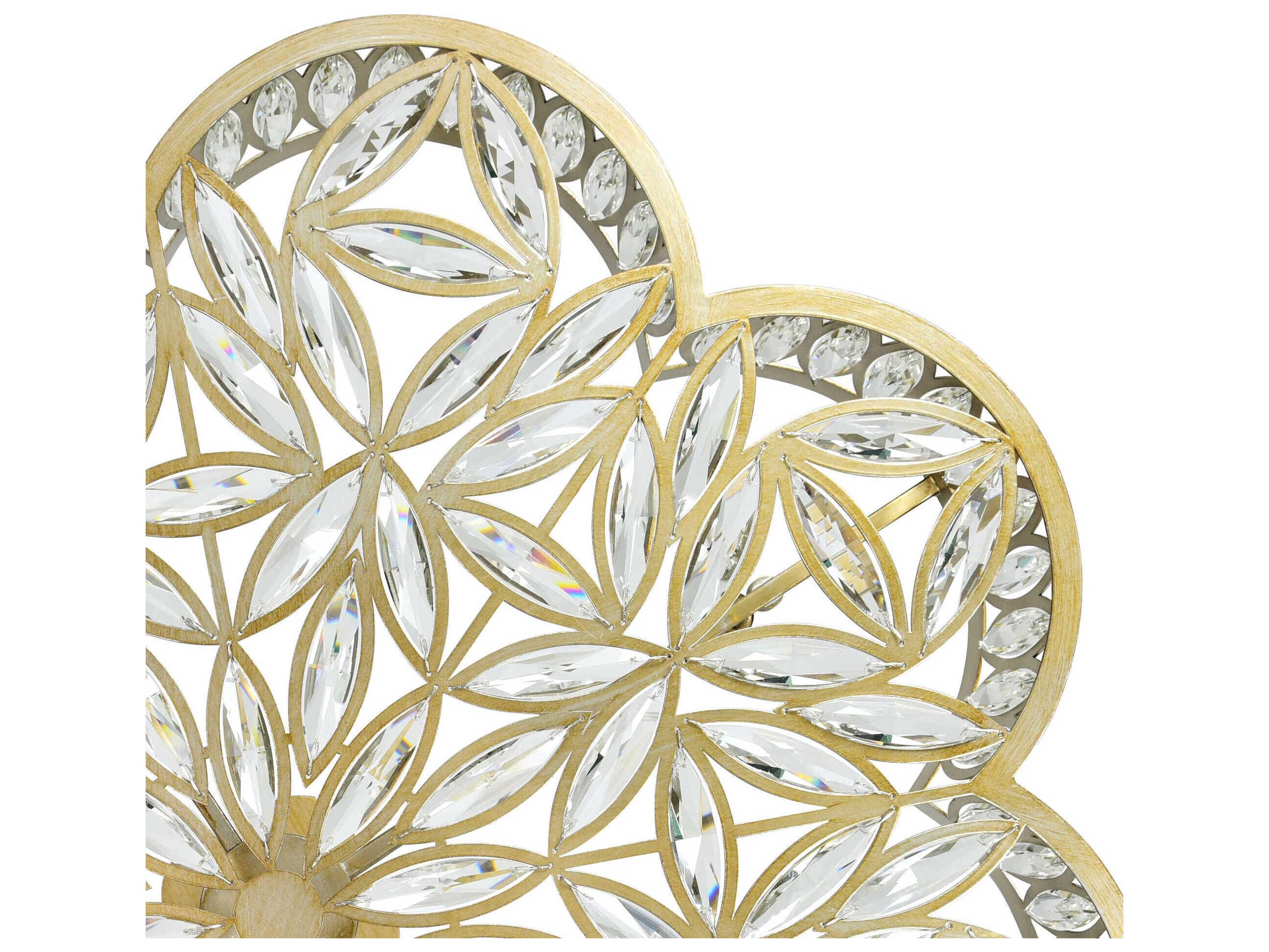 CWI Lighting Nova 6-Light Champagne Gold Traditional Semi Flush Mount