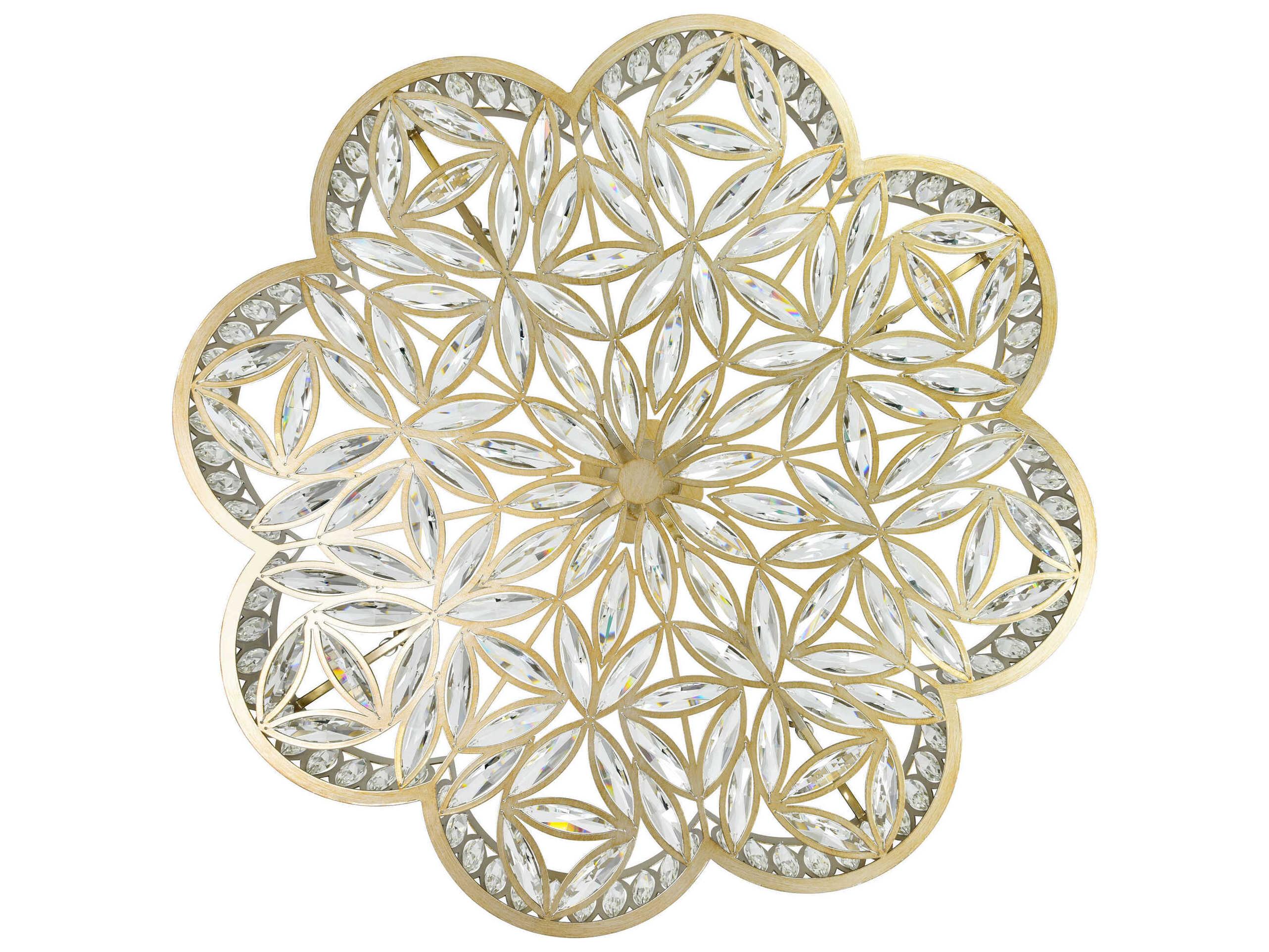 CWI Lighting Nova 8-Light Champagne Gold Traditional Pendant