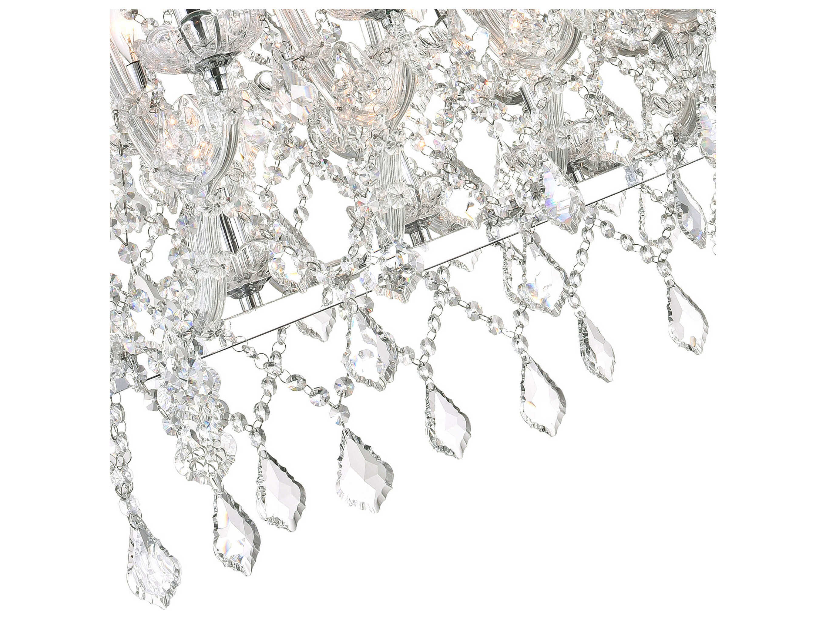 CWI Lighting Aleka 24-Light Chrome Traditional Island Pendant