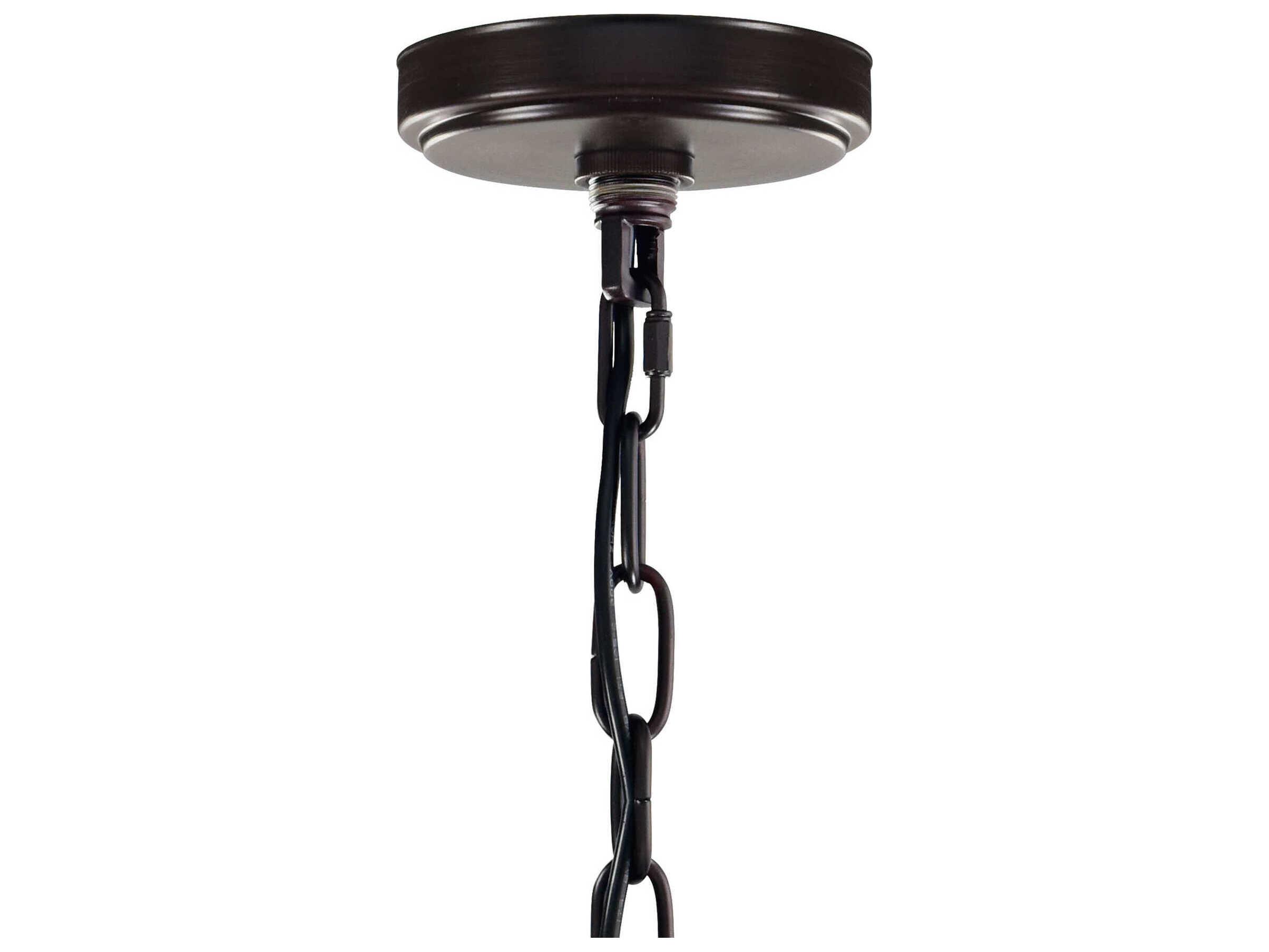 CWI Lighting Litani 1-Light Brown Geometric Mini Pendant