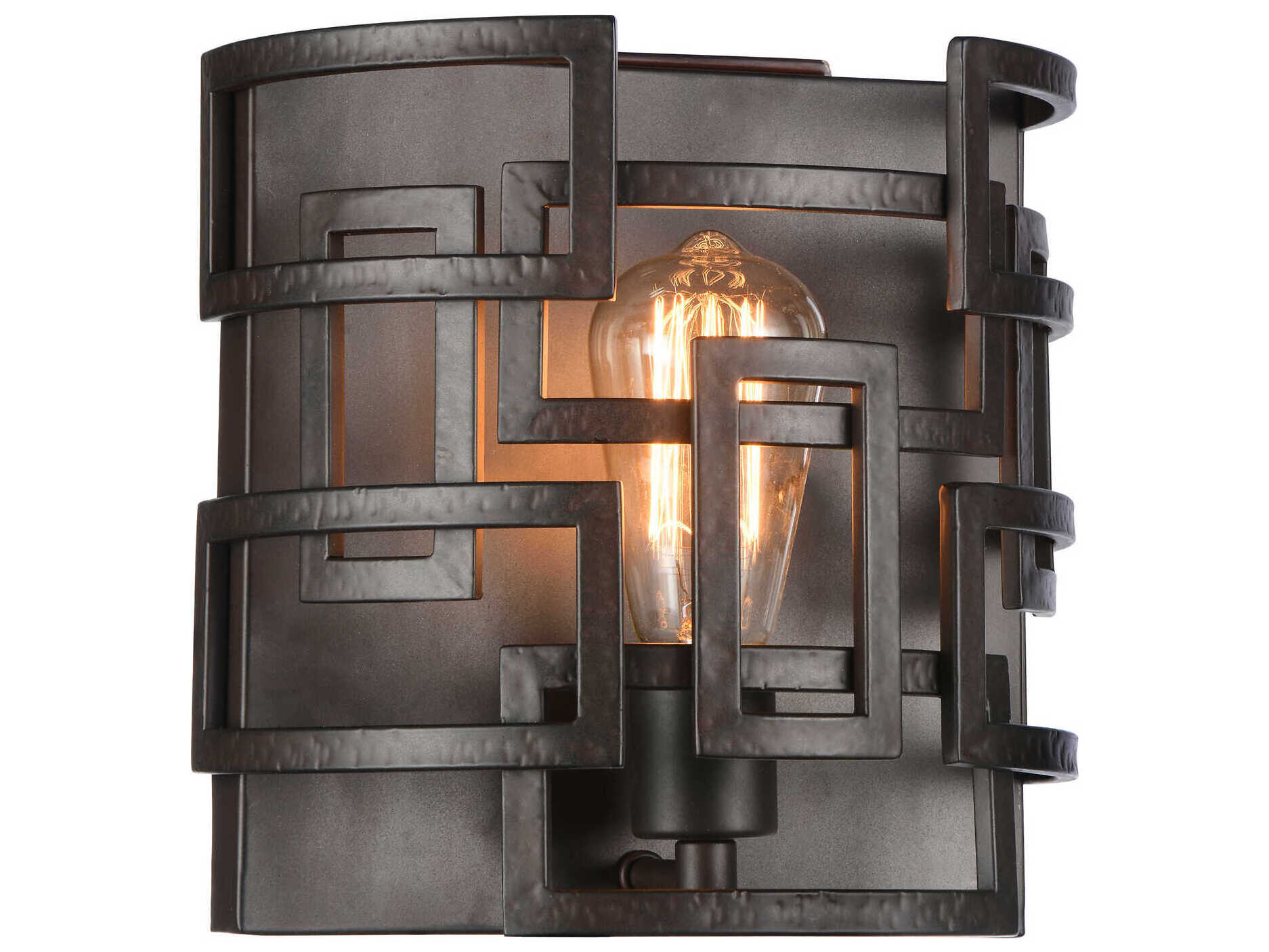 CWI Lighting Litani 1-Light Brown Wall Sconce