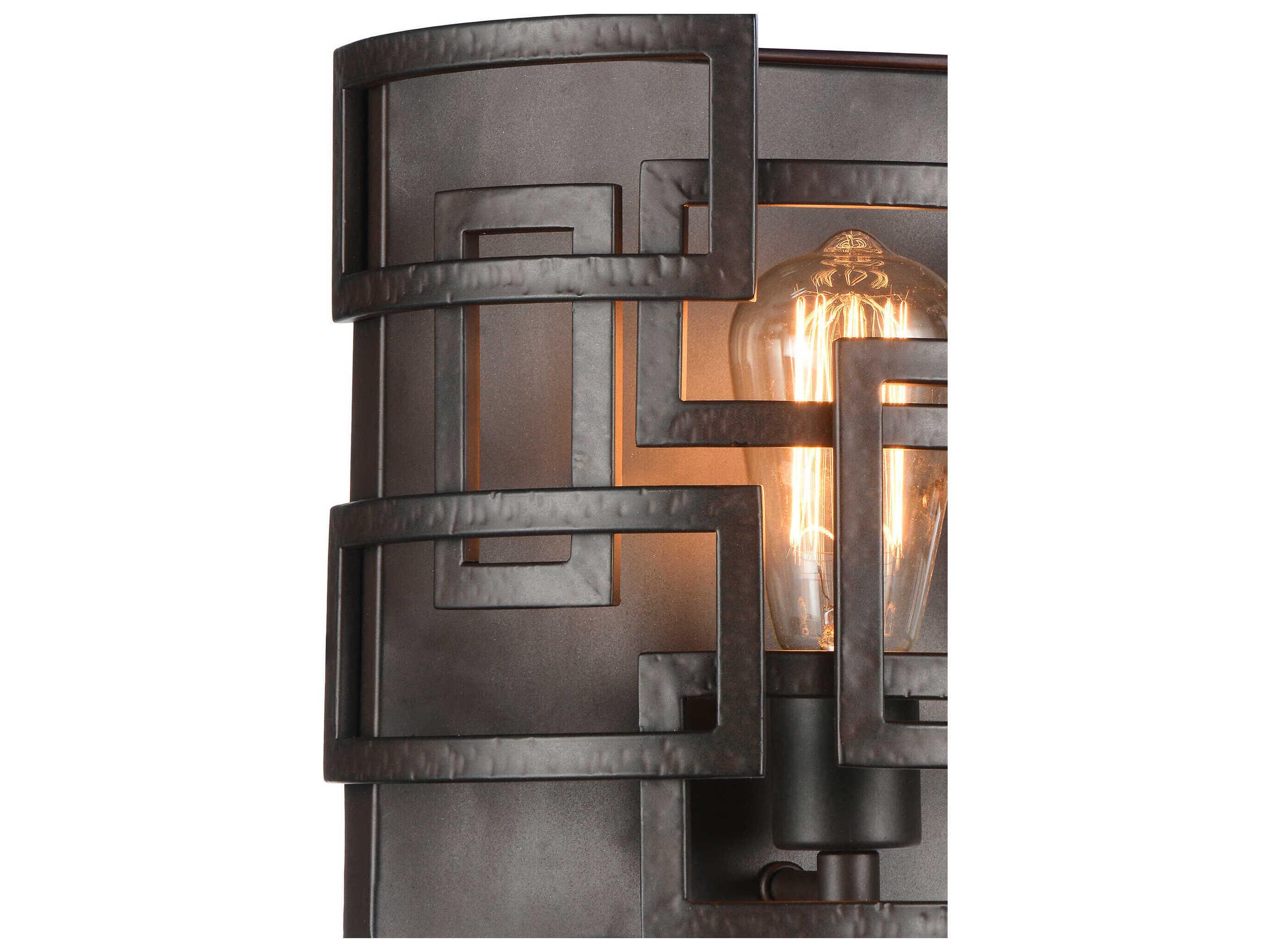 CWI Lighting Litani 1-Light Brown Wall Sconce