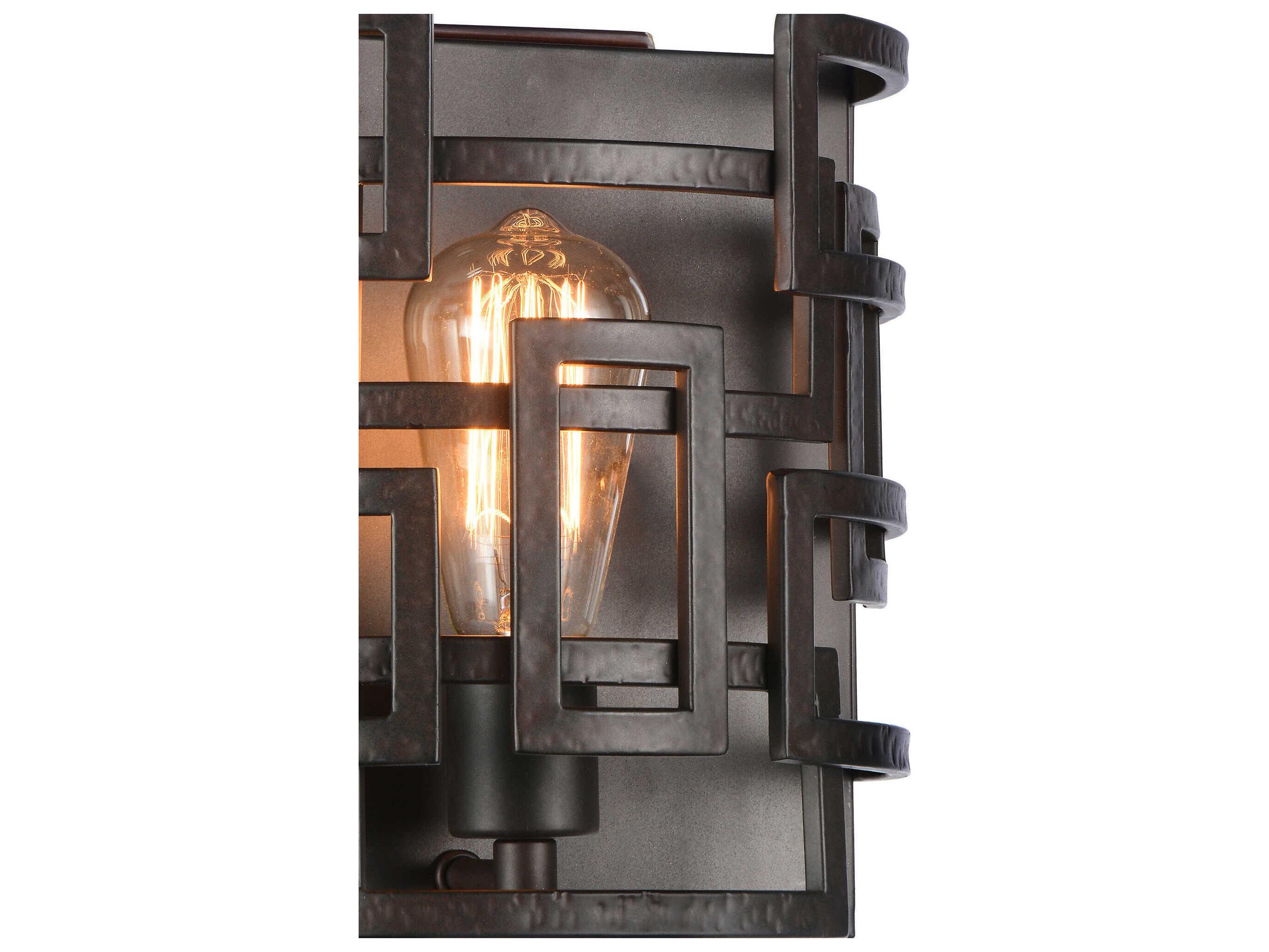 CWI Lighting Litani 1-Light Brown Wall Sconce
