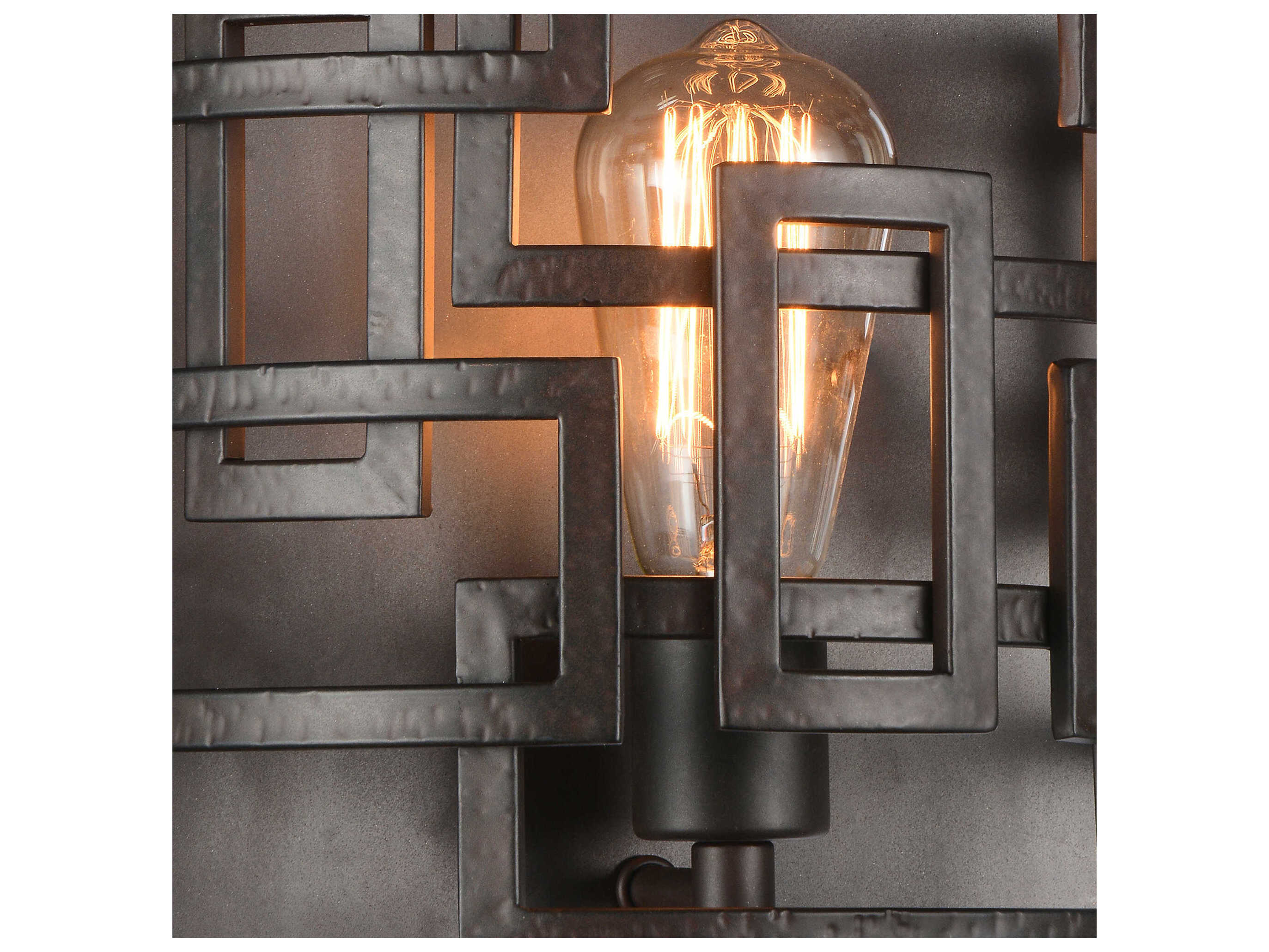 CWI Lighting Litani 1-Light Brown Wall Sconce