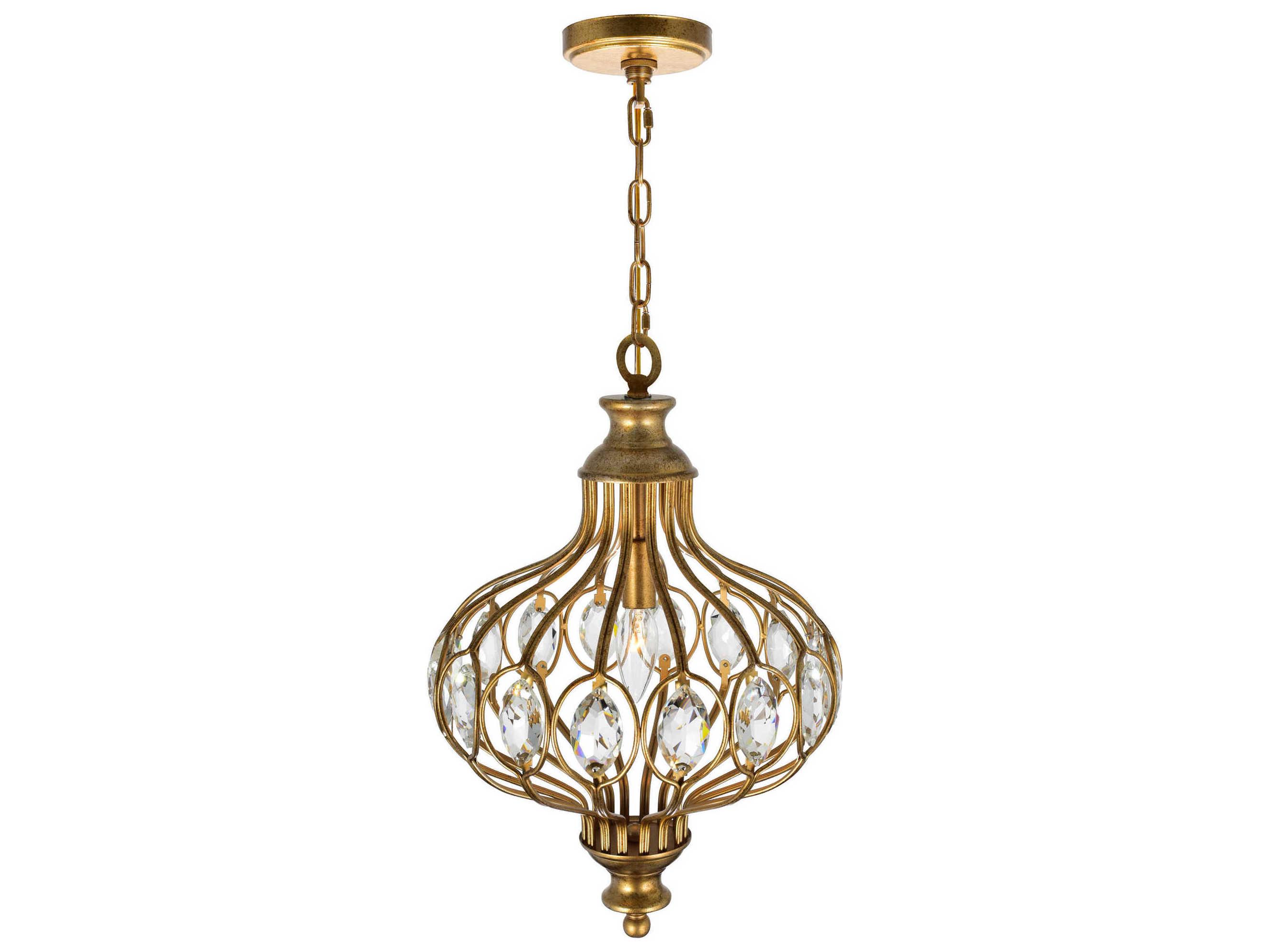 CWI Lighting Altair 1-Light Antique Bronze Traditional Mini Pendant