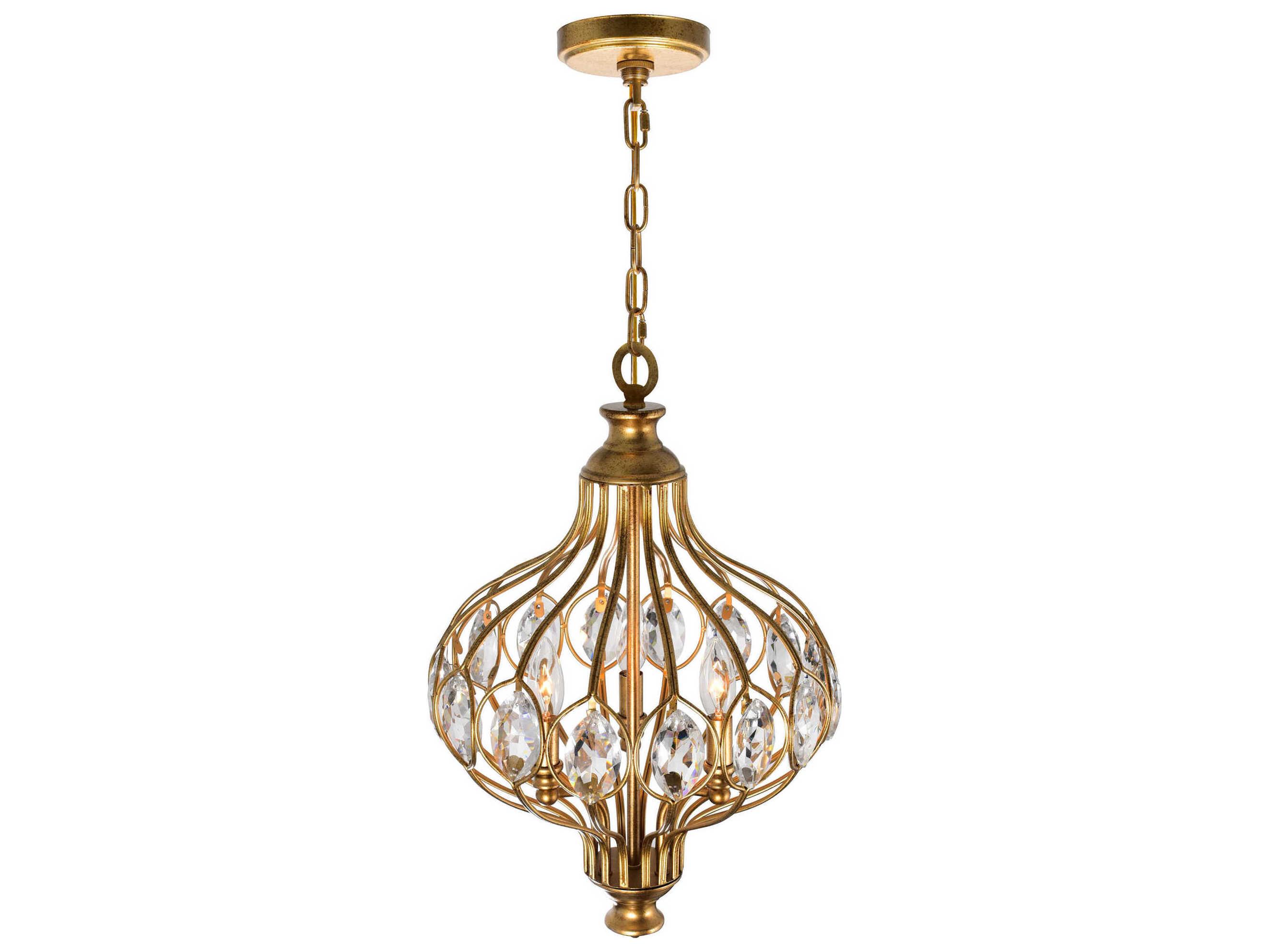 CWI Lighting Altair 3-Light Antique Bronze Traditional Pendant