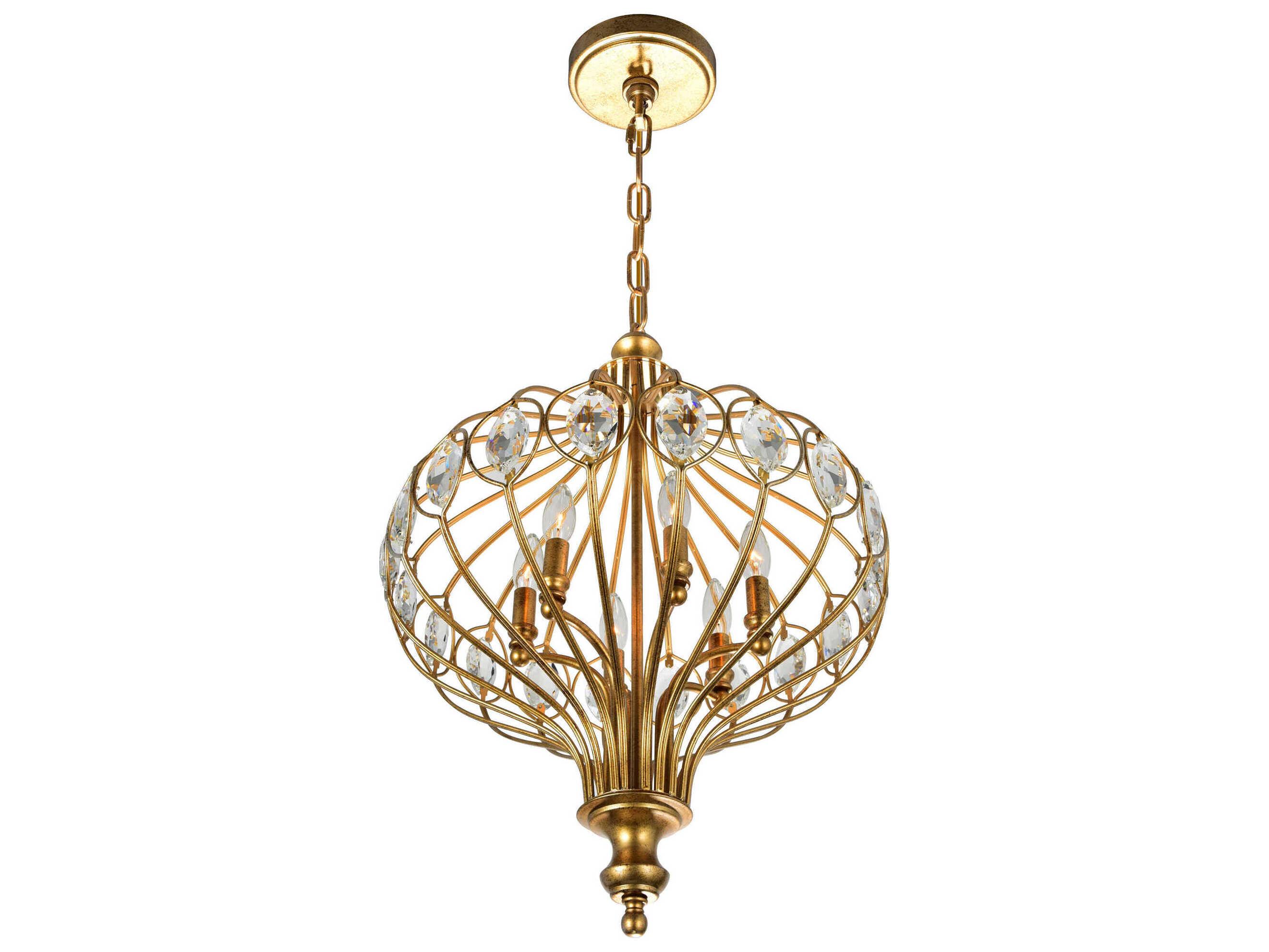 CWI Lighting Altair 6-Light Antique Bronze Traditional Pendant