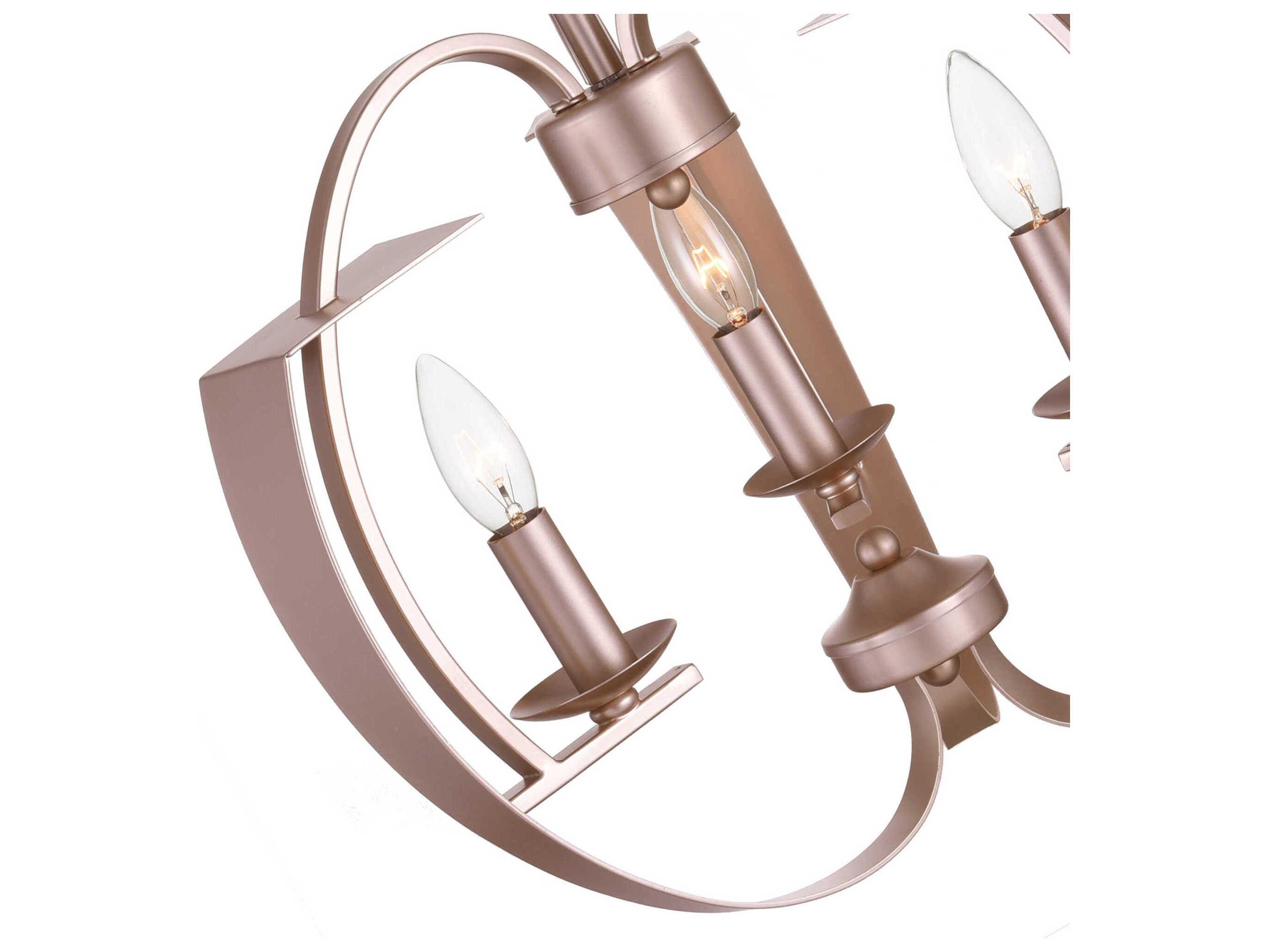 CWI Lighting Verbena 3-Light Pewter Chandelier