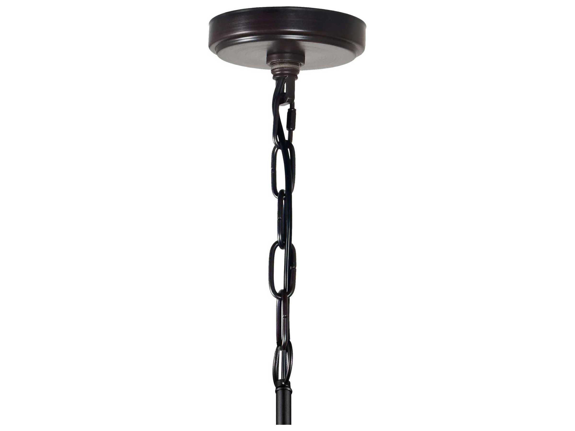 CWI Lighting Parsh 8-Light Pewter Black Drum Tiered Pendant