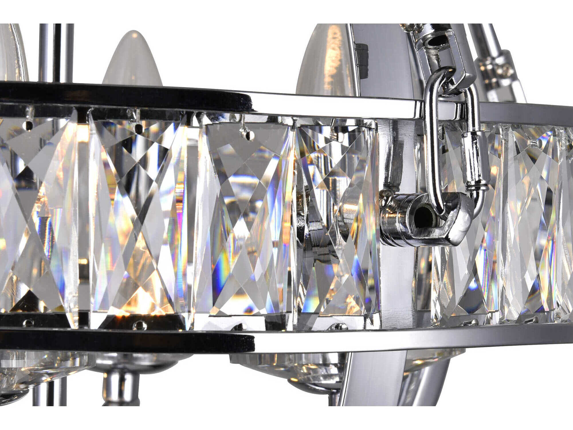 CWI Lighting Arkansas 4-Light Chrome Traditional Globe Chandelier