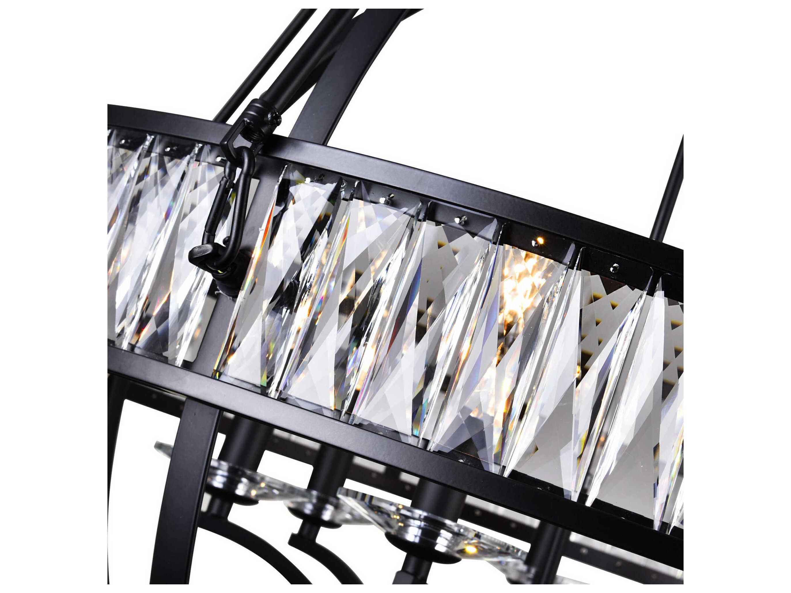 CWI Lighting Arkansas 6-Light Black Traditional Globe Chandelier