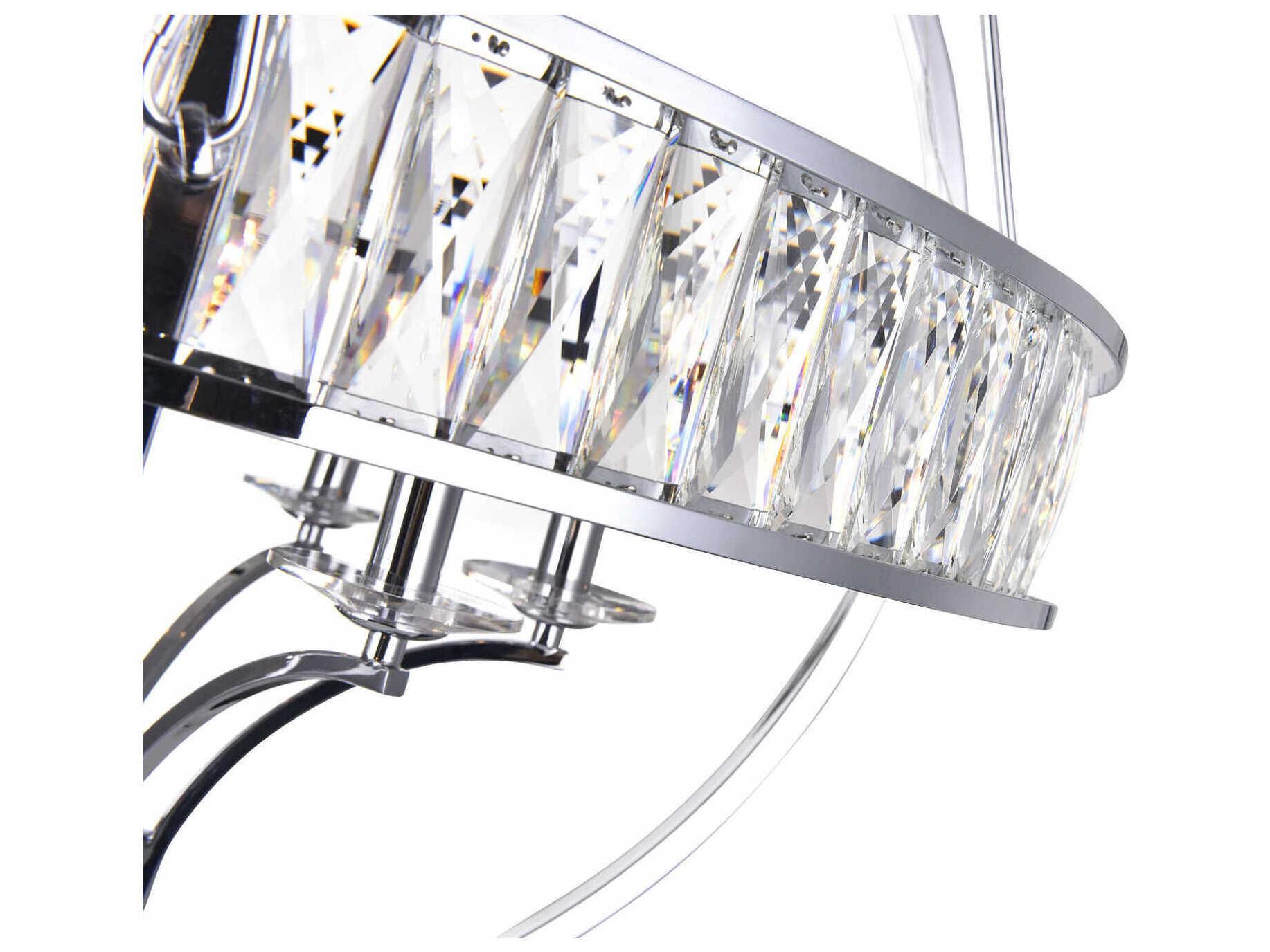 CWI Lighting Arkansas 6-Light Chrome Traditional Globe Chandelier