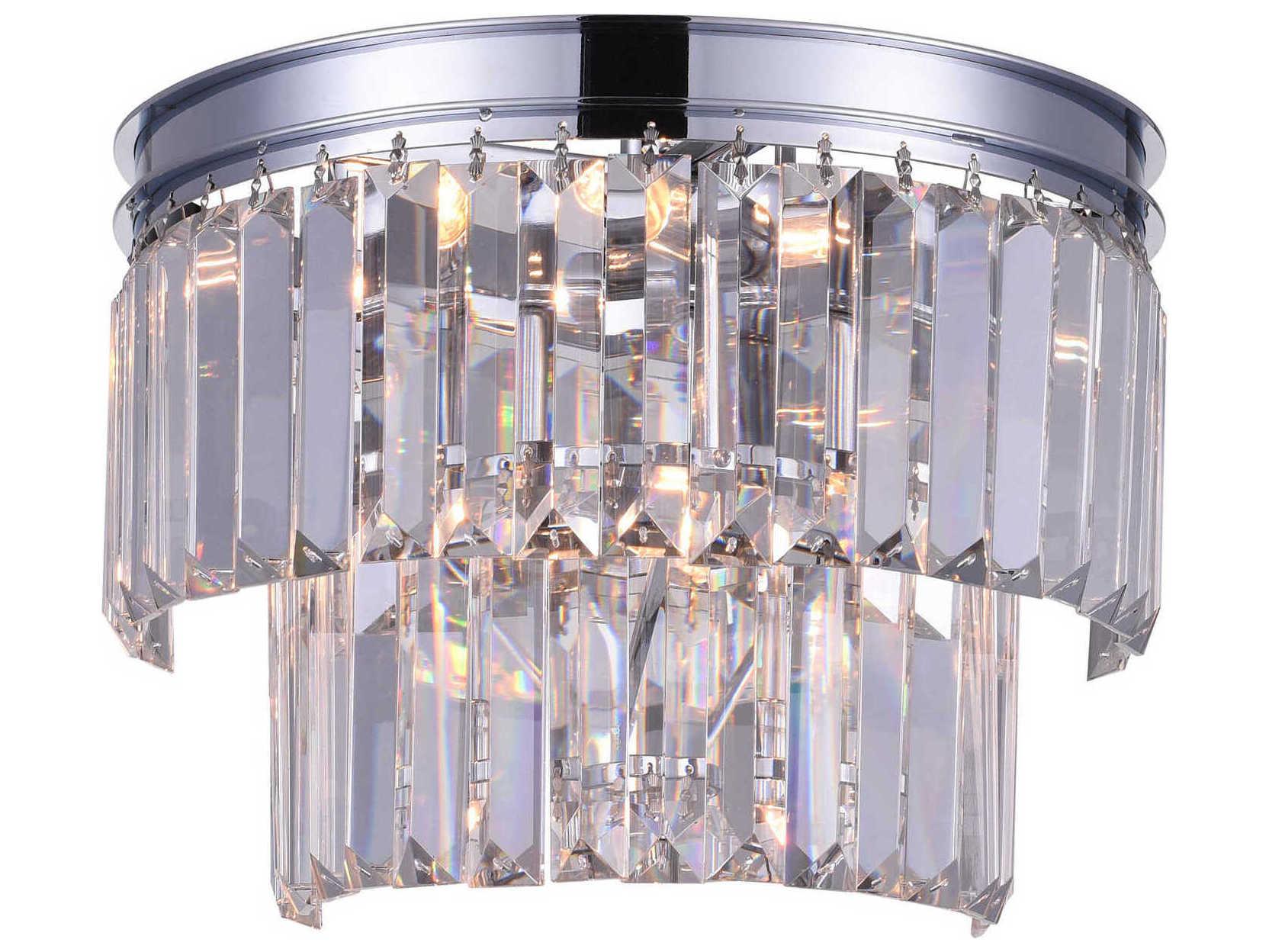 CWI Lighting Weiss 5-Light Chrome Wall Sconce