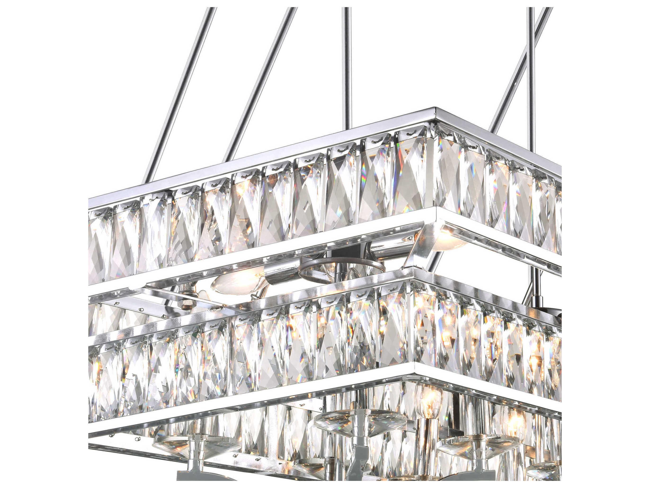 CWI Lighting Shalia 20-Light Chrome Island Pendant