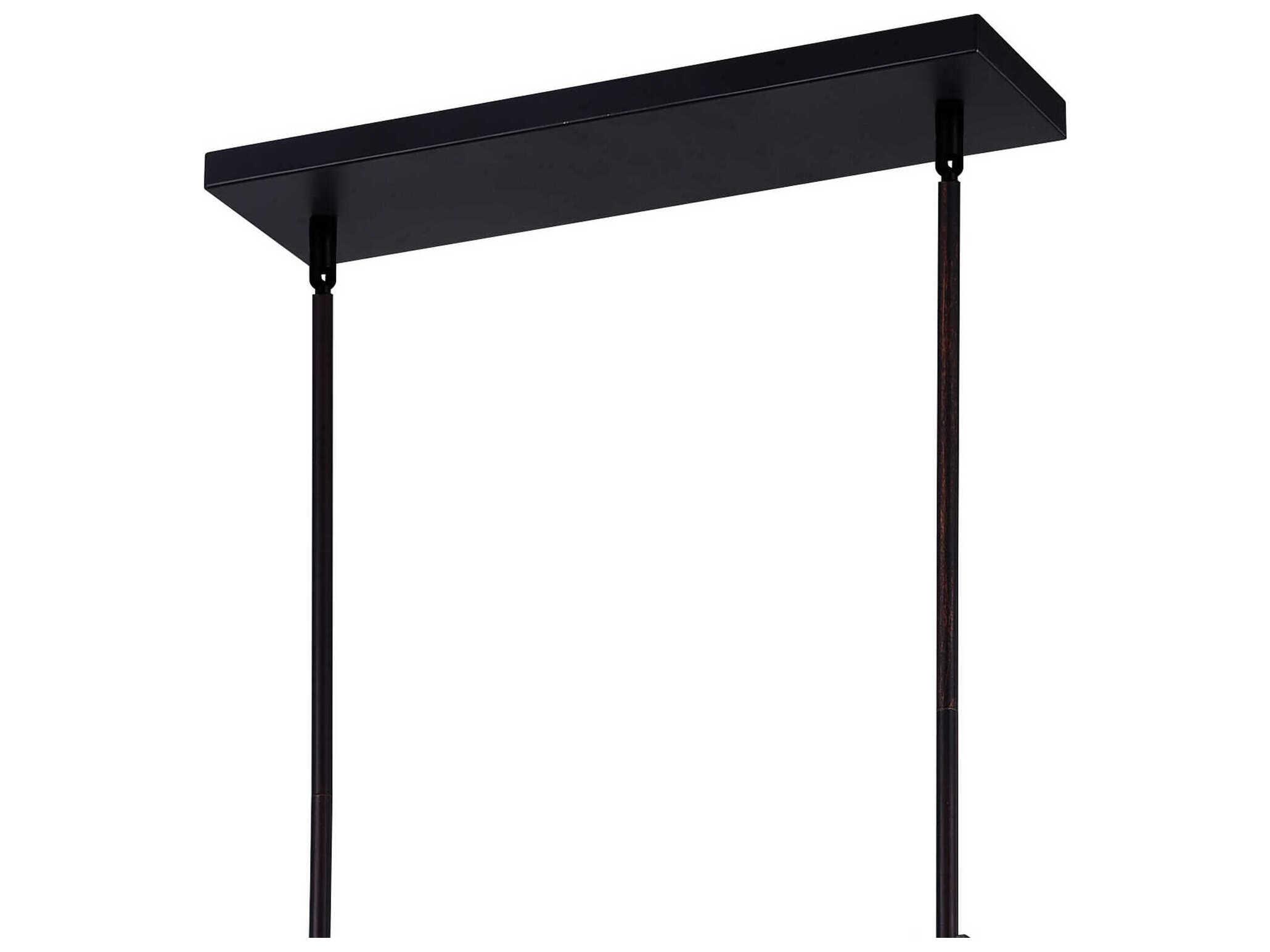 CWI Lighting Assunta 4-Light Black Island Pendant