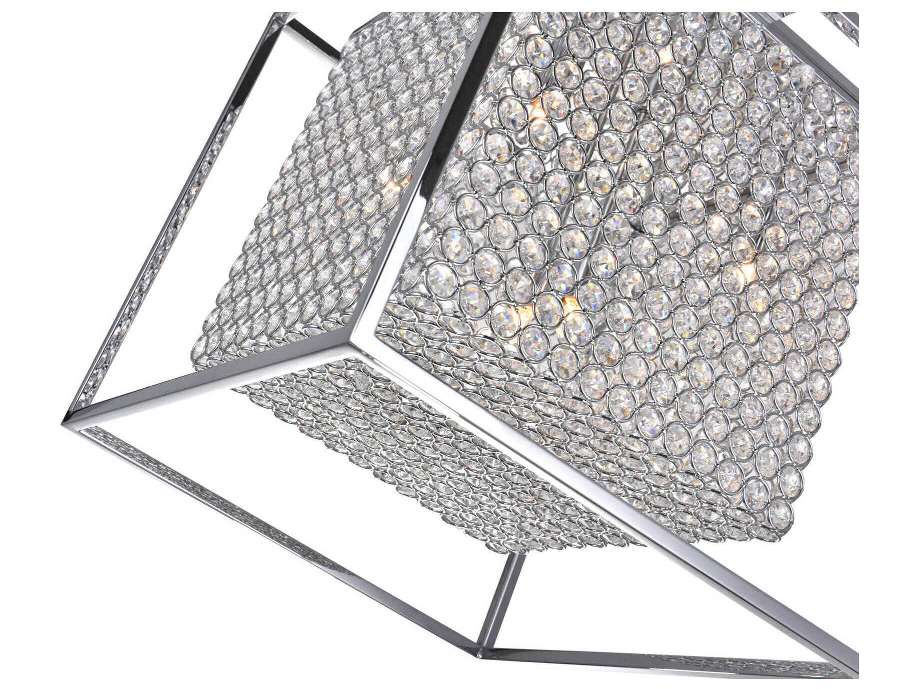 CWI Lighting Cube 5-Light Chrome Pendant