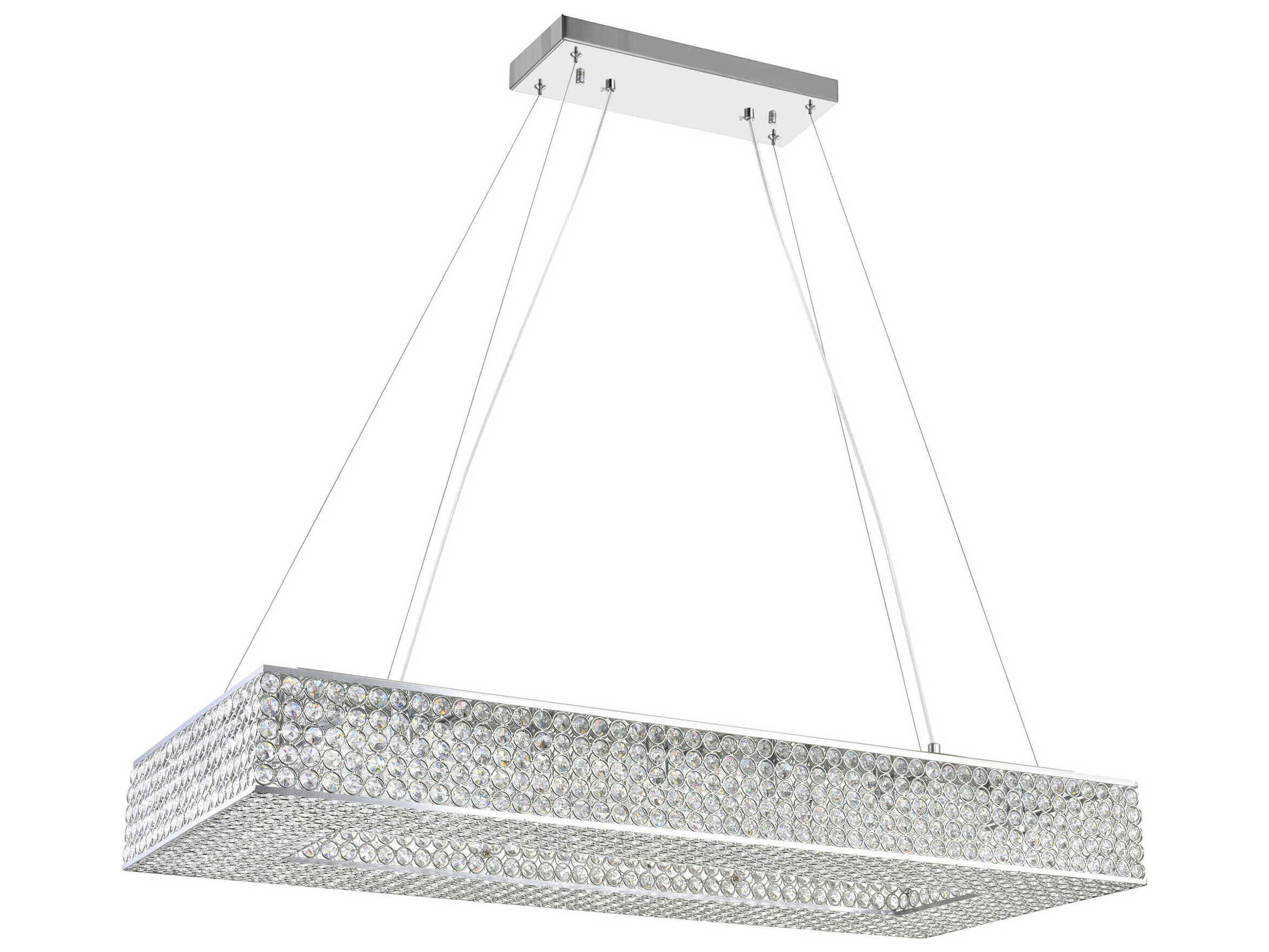 CWI Lighting Dannie 16-Light Chrome Island Pendant