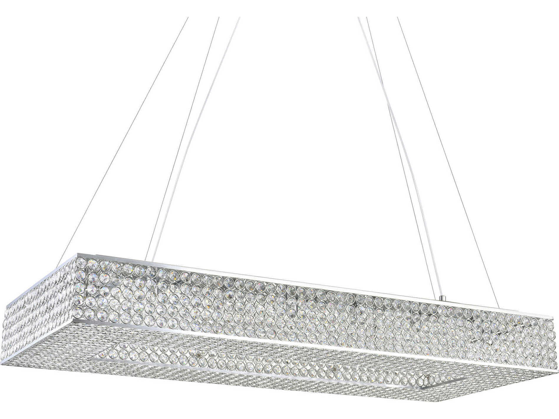 CWI Lighting Dannie 16-Light Chrome Island Pendant