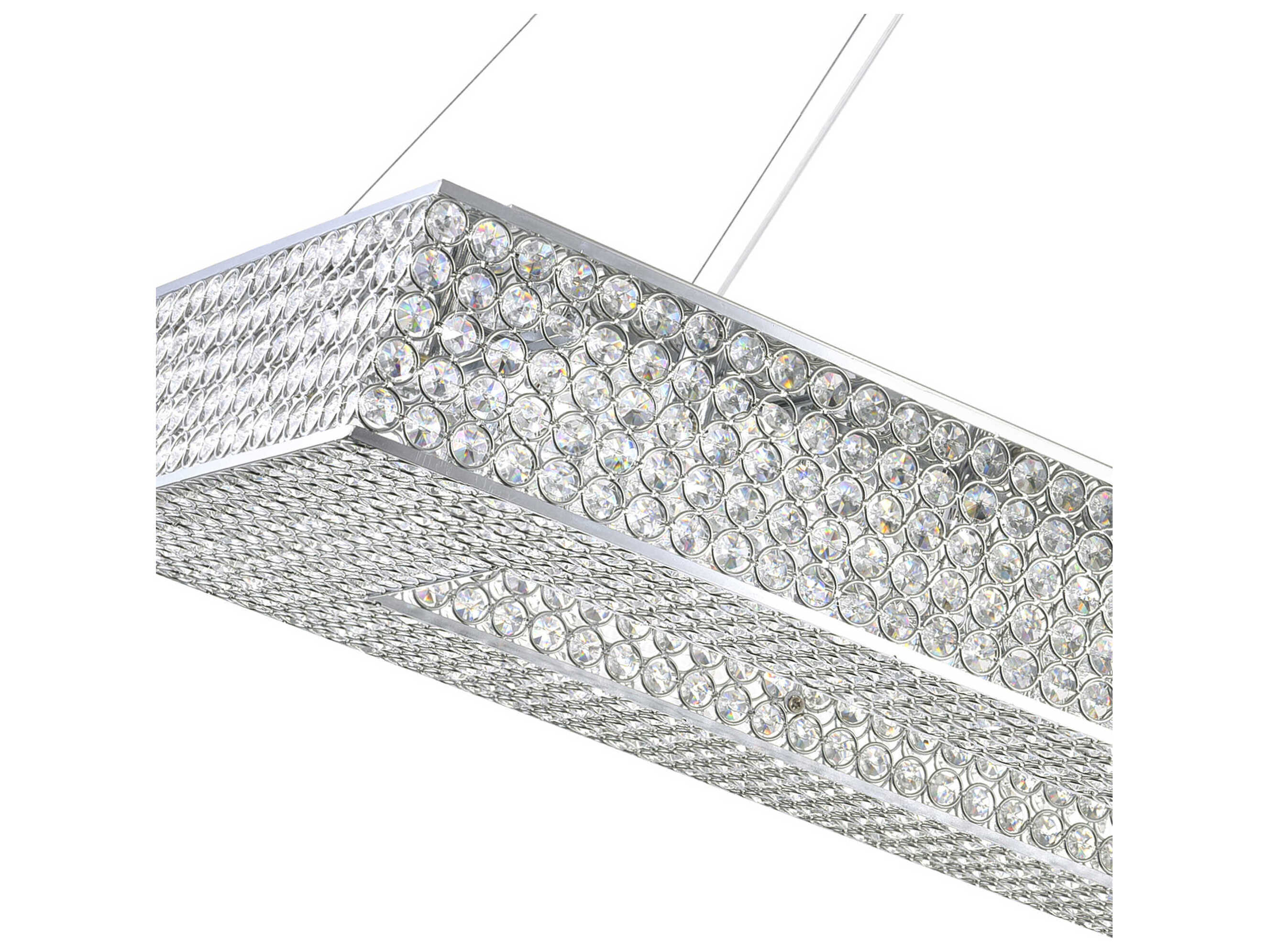 CWI Lighting Dannie 16-Light Chrome Island Pendant