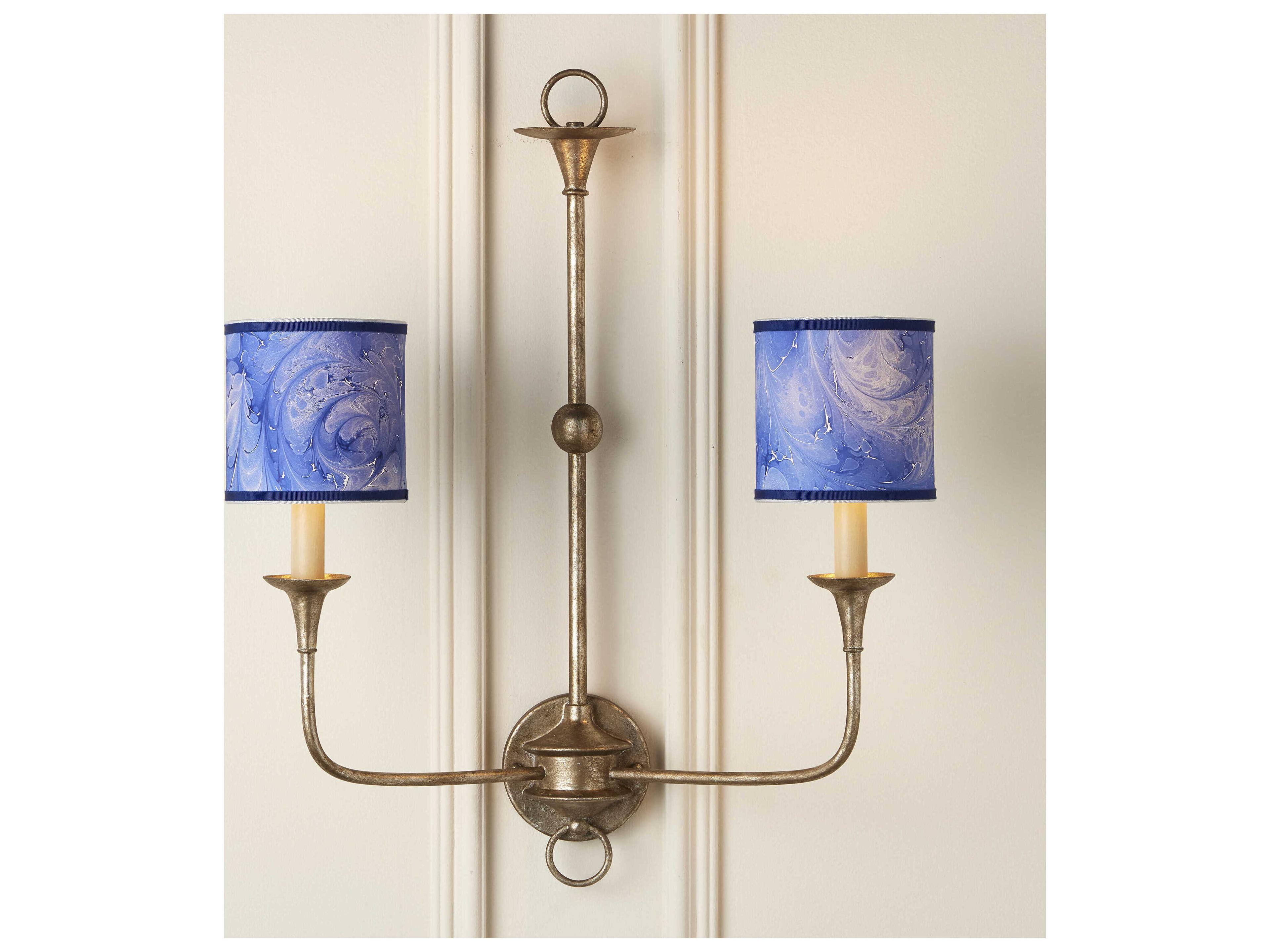 Currey & Company Marble Paper Tapered Chandelier Shade