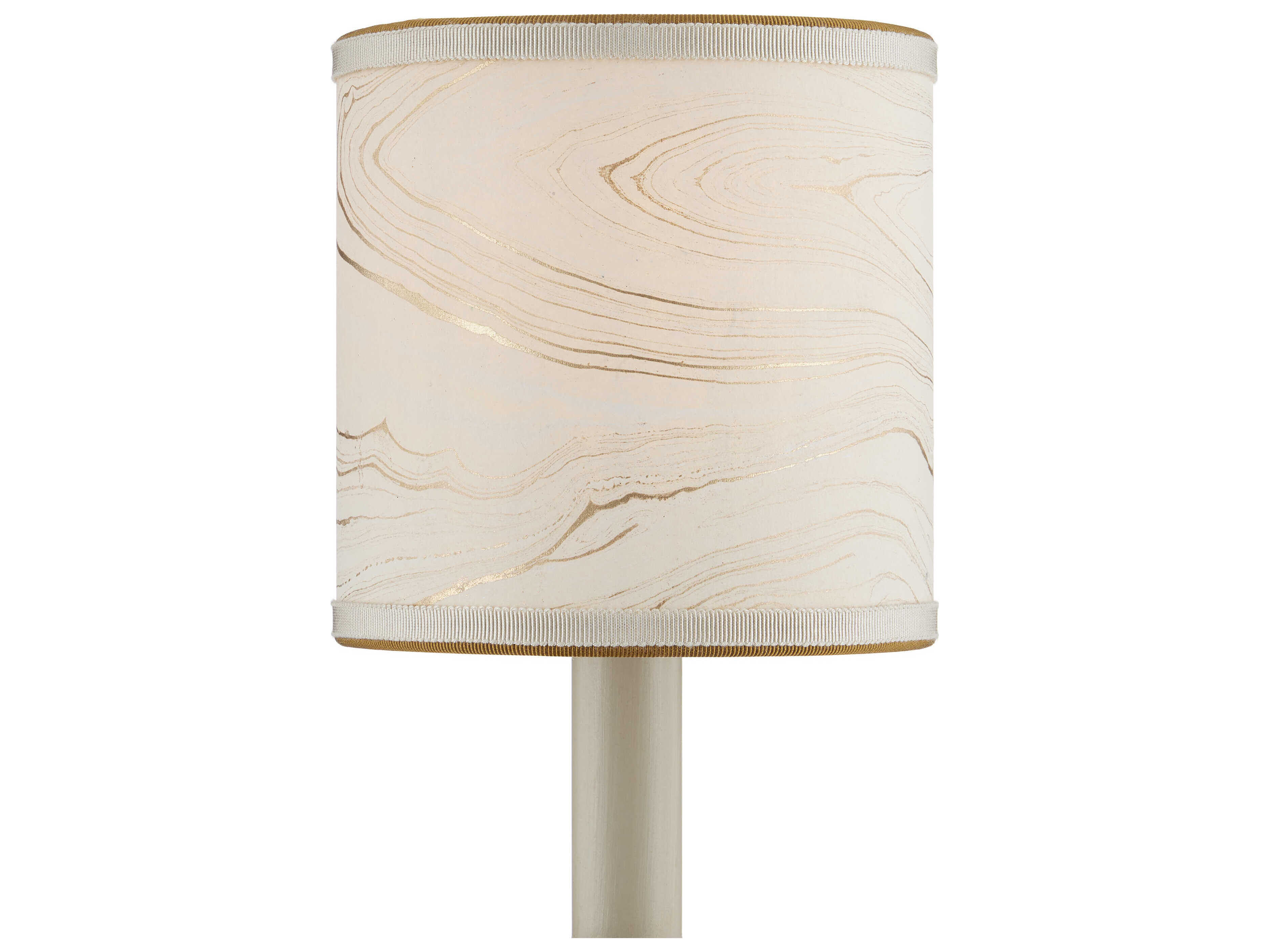Currey & Company Marble Paper Tapered Chandelier Shade