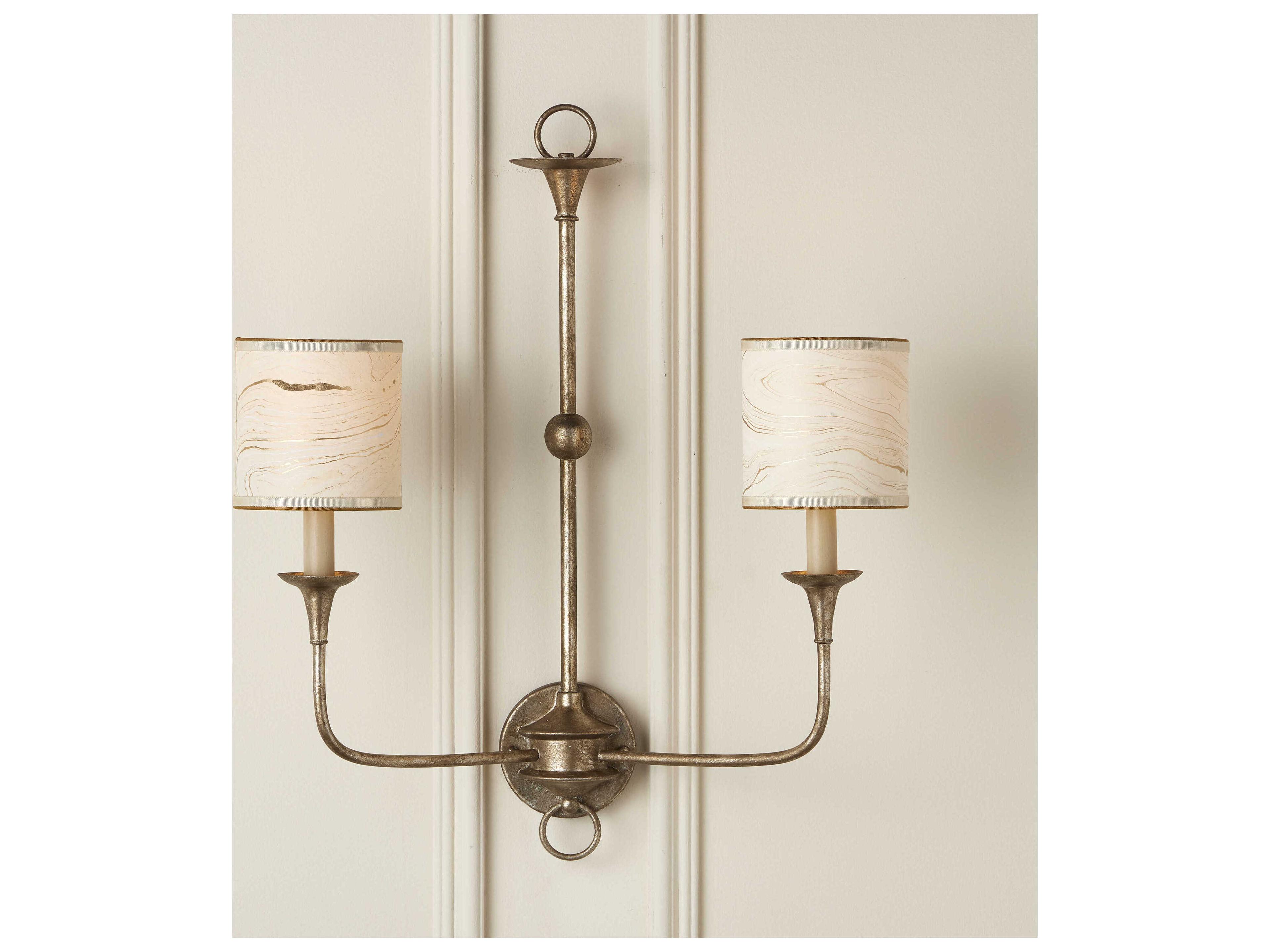 Currey & Company Marble Paper Tapered Chandelier Shade