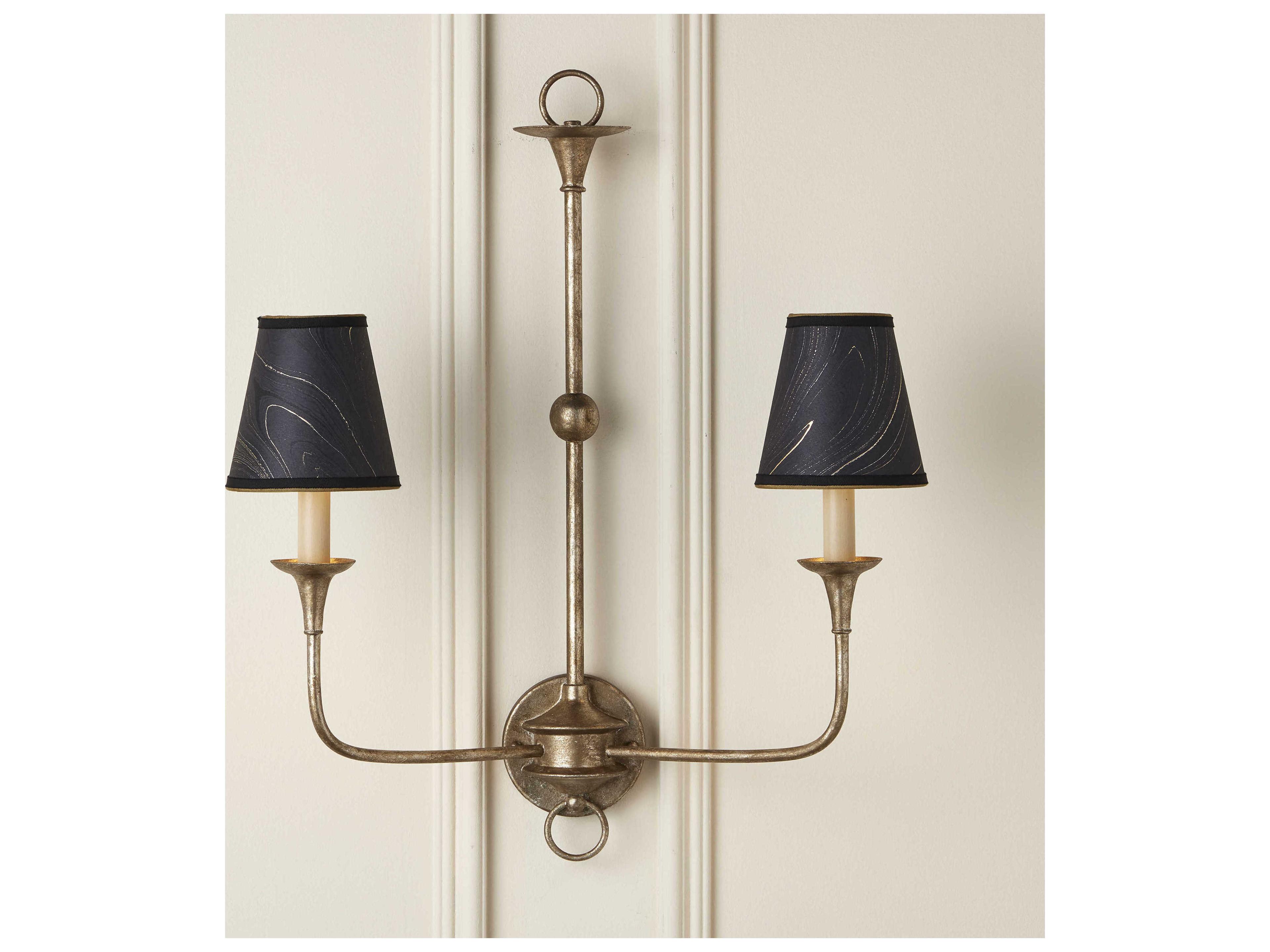 Currey & Company Marble Paper Tapered Chandelier Shade