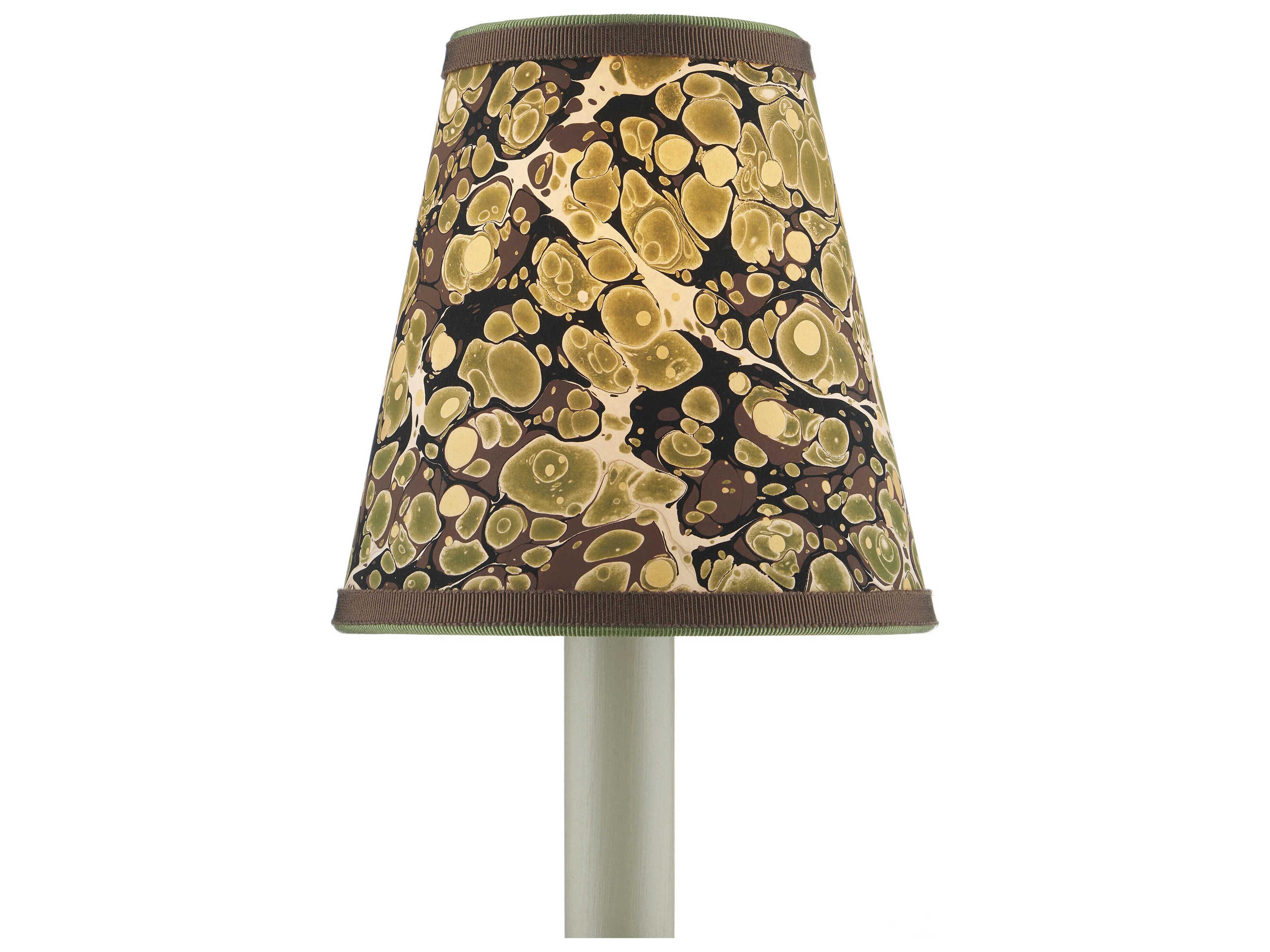 Currey & Company Marble Paper Tapered Chandelier Shade